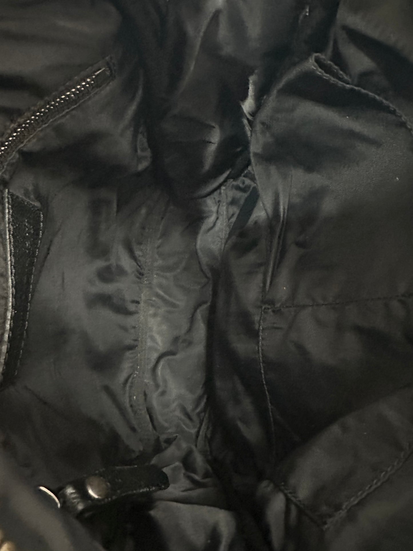 BURBERRY Zip Messenger Bag Smoked Check Canvas Small