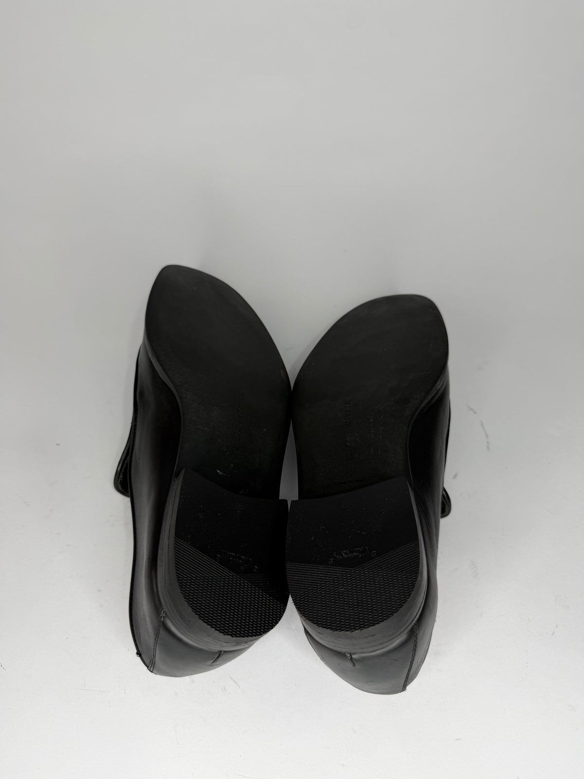 Bottega Veneta Black Intrecciato Leather Slip On Loafers Size 42 EU/ 8 UK/ 9 US