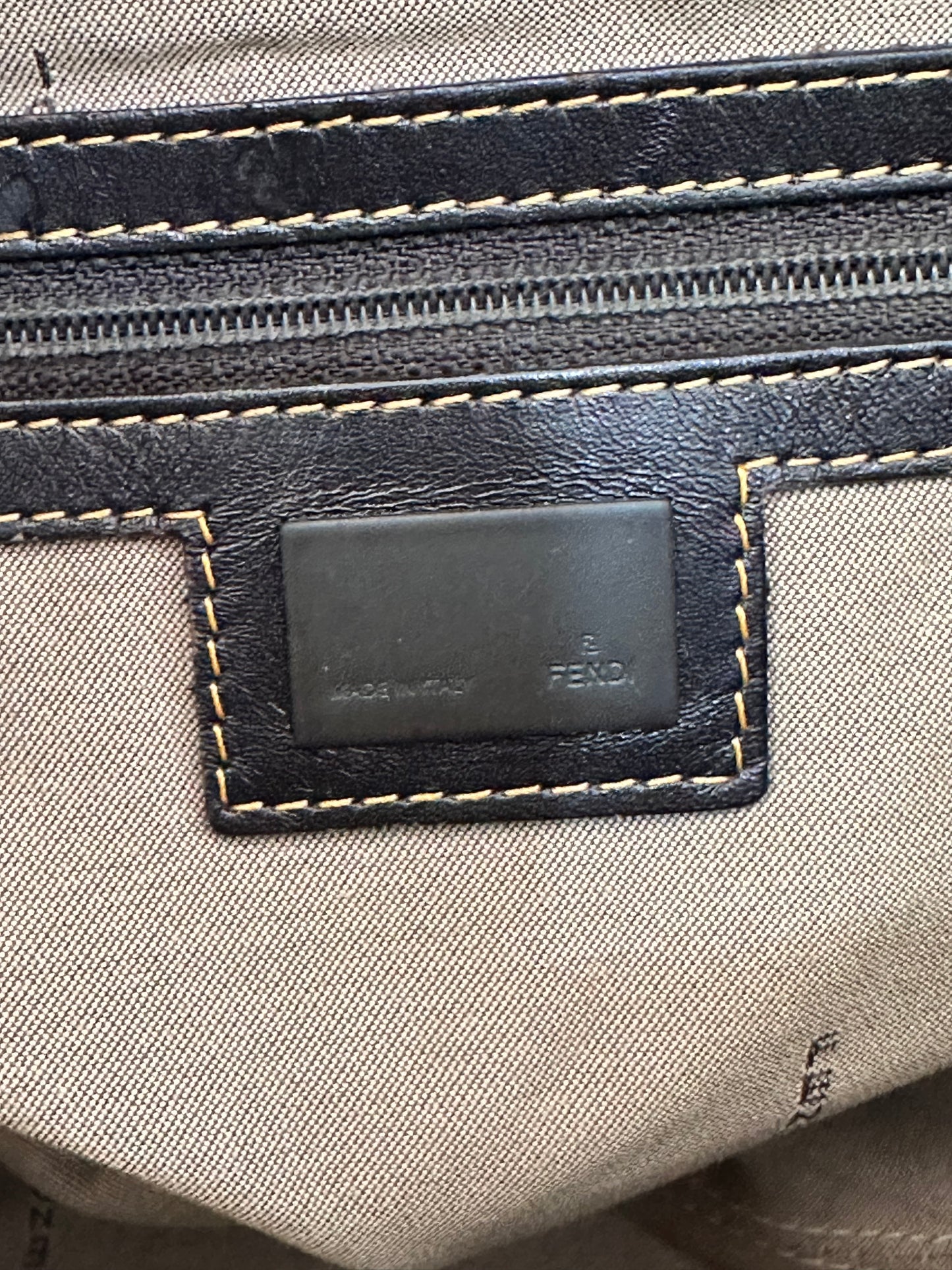 Fendi Zucchino Nylon and Spalmati Pillow Tote