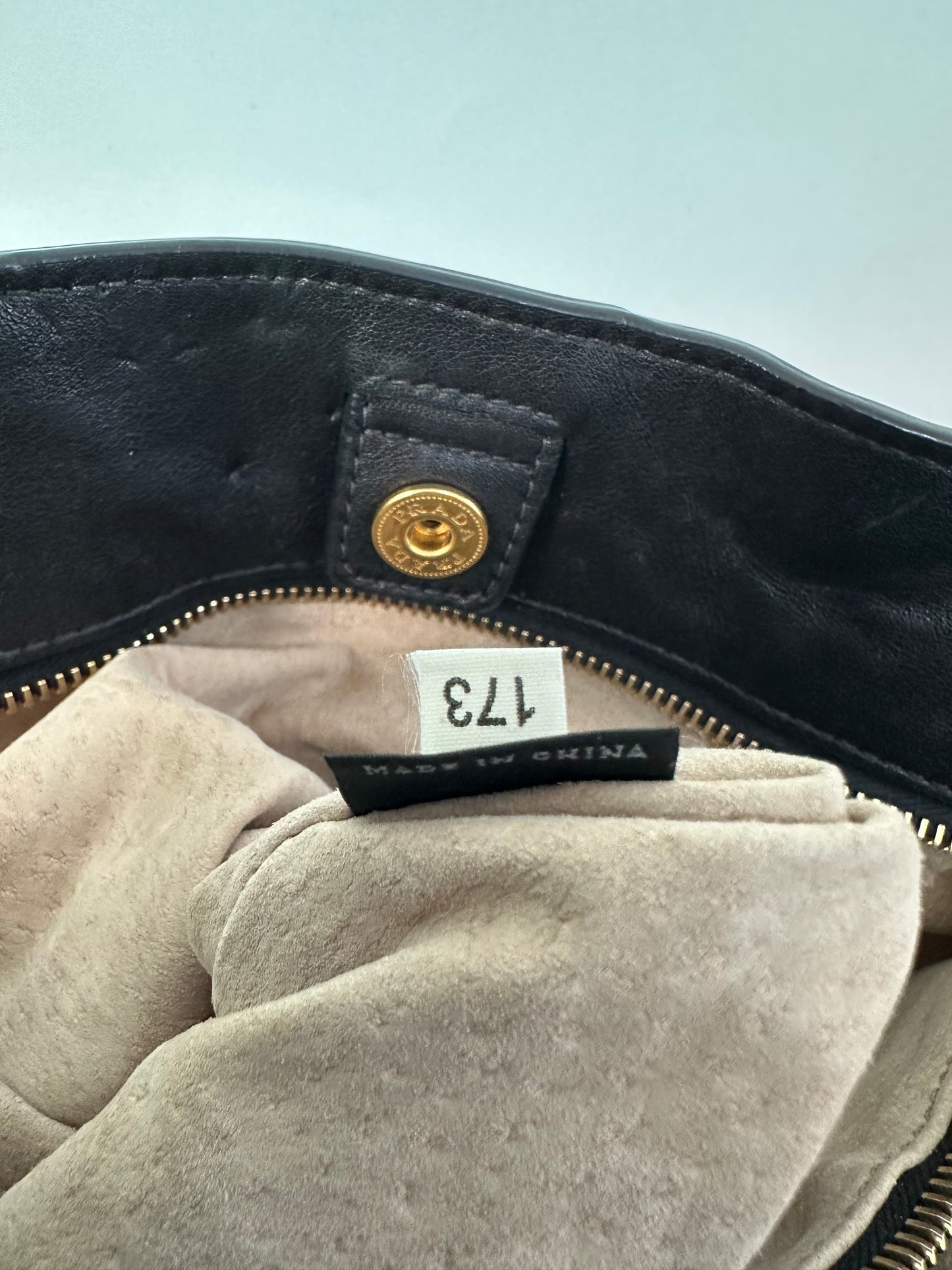 PRADA
Black Soft Calfskin Leather Shopping Tote