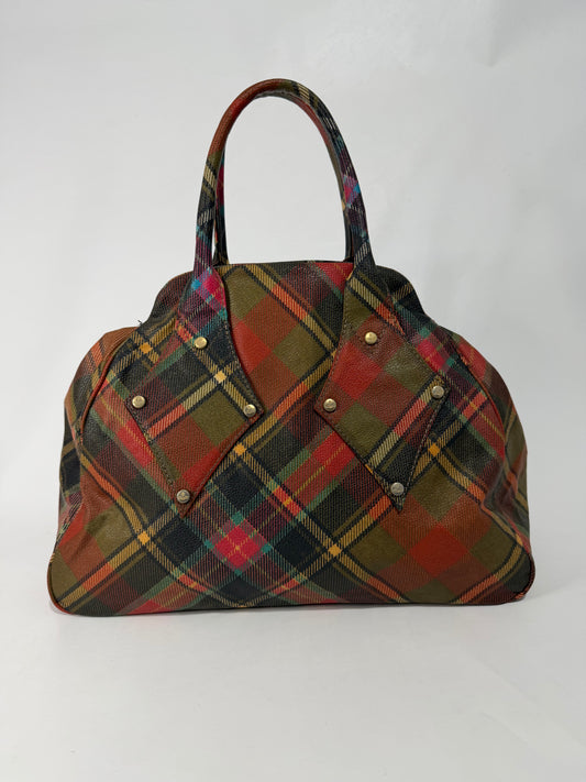 Vivienne Westwood Multicolor Coated Canvas Derby Satchel