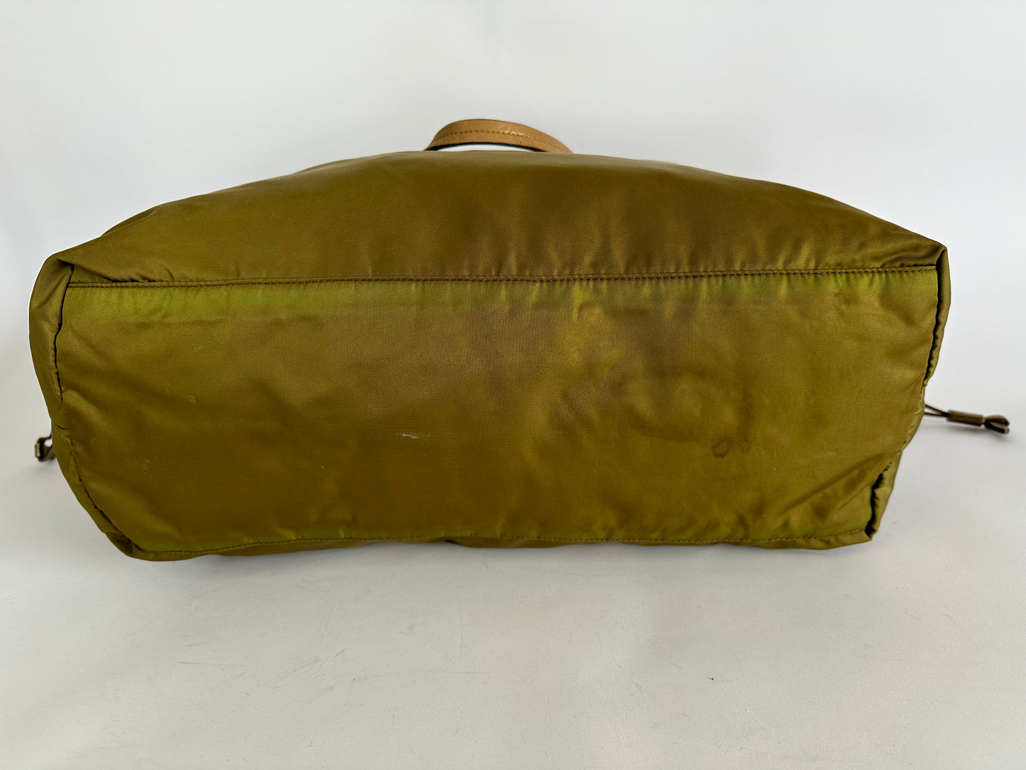 PRADA Nylon Tessuto Saffiano Tote Green