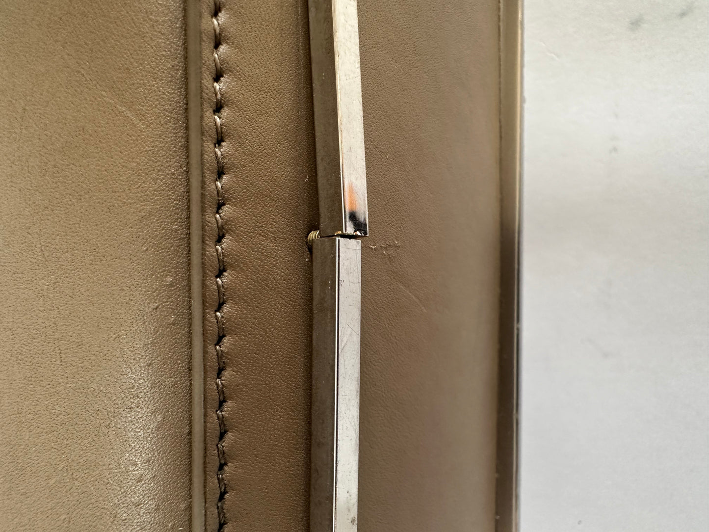 BALENCIAGA Beige Leather Le Dix Shoulder Bag