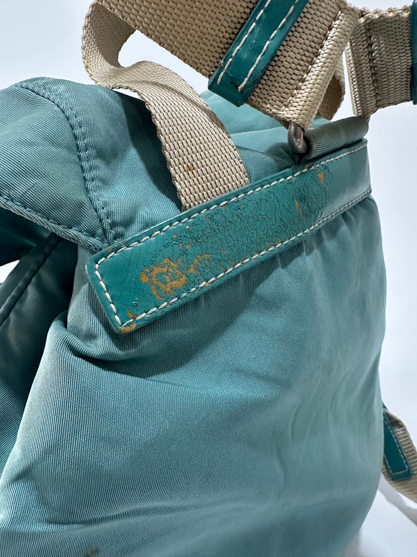 PRADA Nylon Vela Backpack Blue