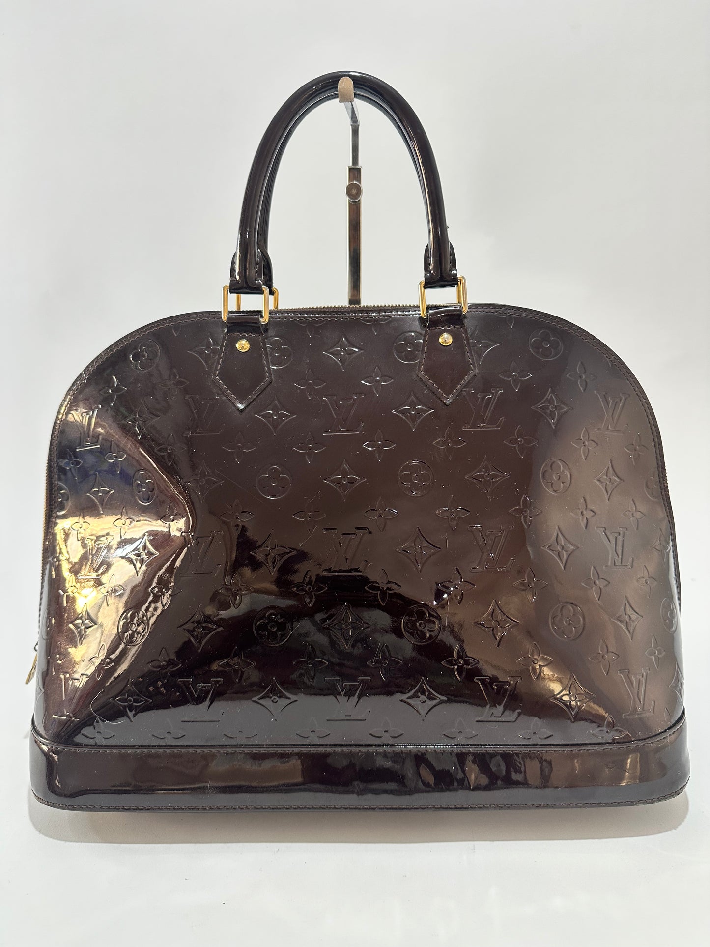Louis Vuitton Amarante Monogram Vernis Alma GM Bag