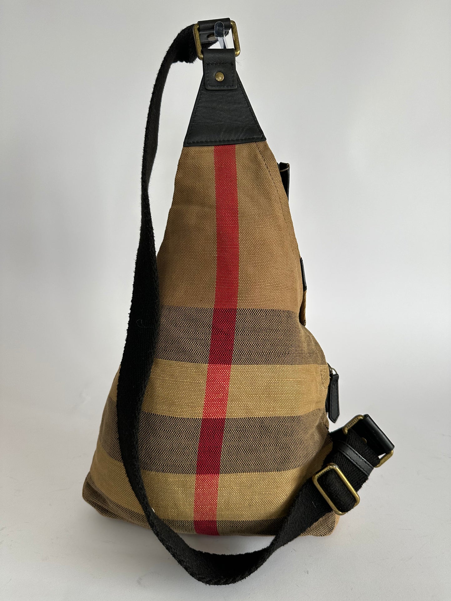 BURBERRY single strap Nova check backpack