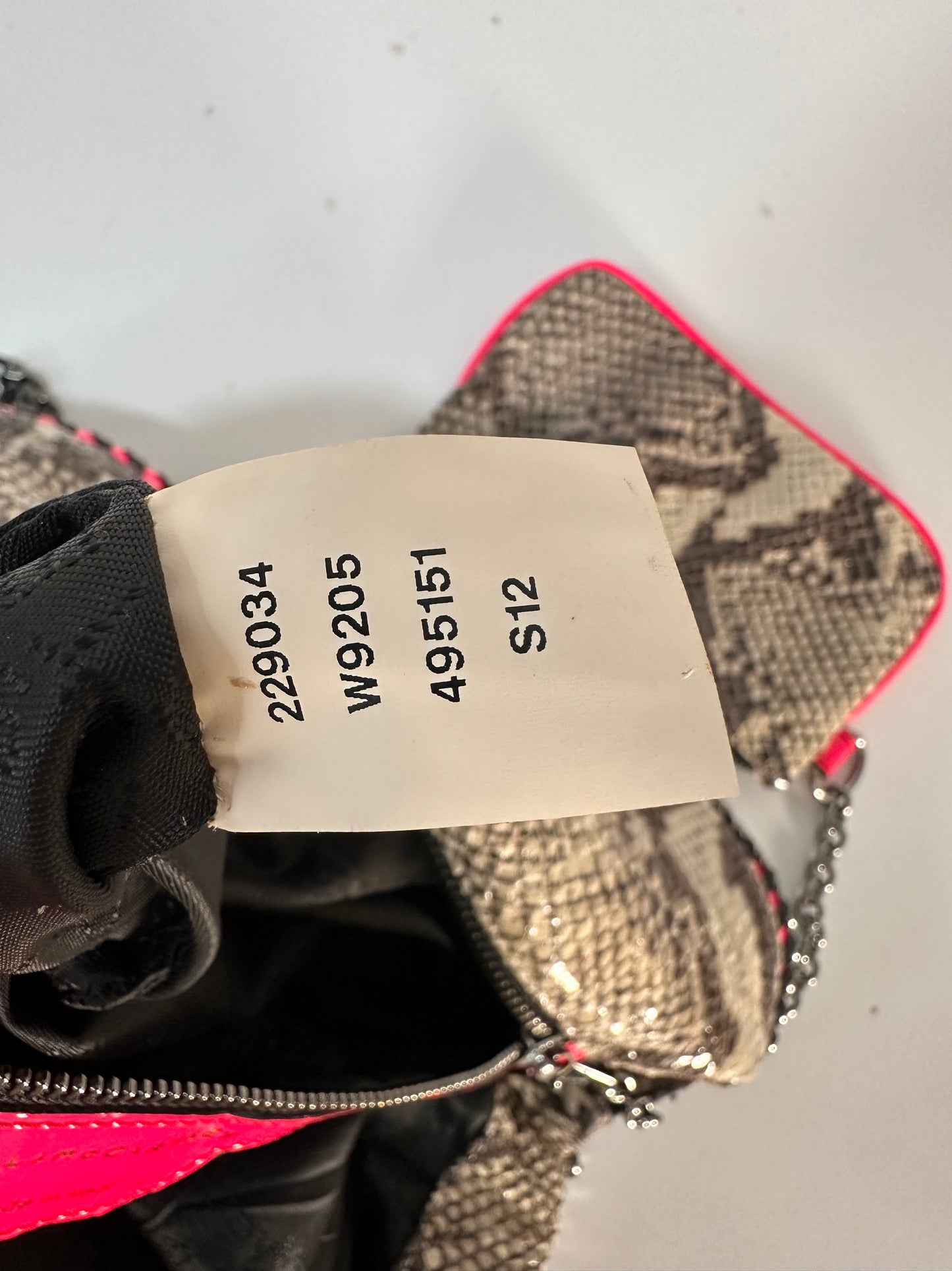 STELLA MCCARTNEY
Chalk/Pink Faux Python Falabella Large Tote Bag