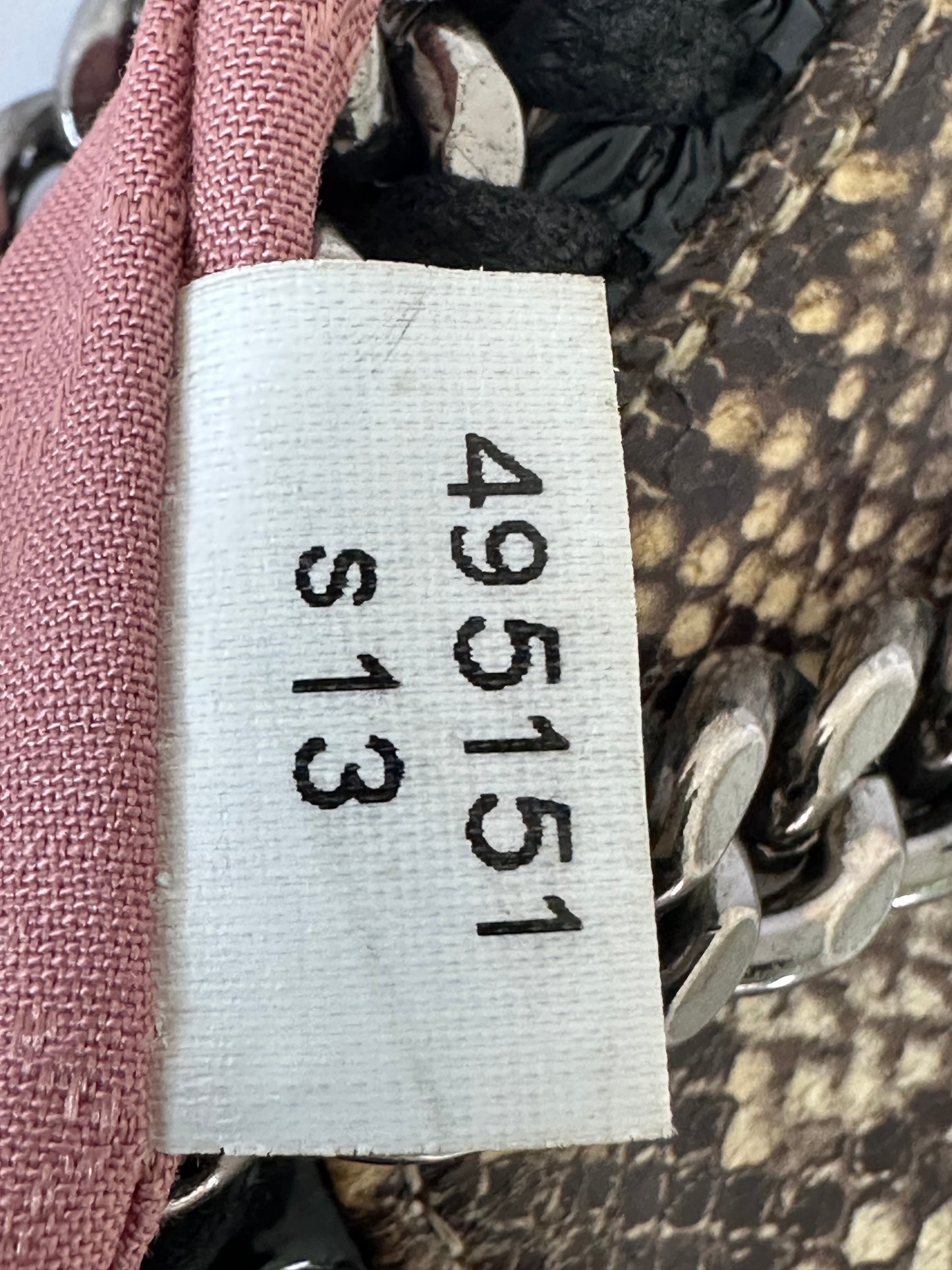 Stella McCartney Beige Faux Python Leather Falabella Tote