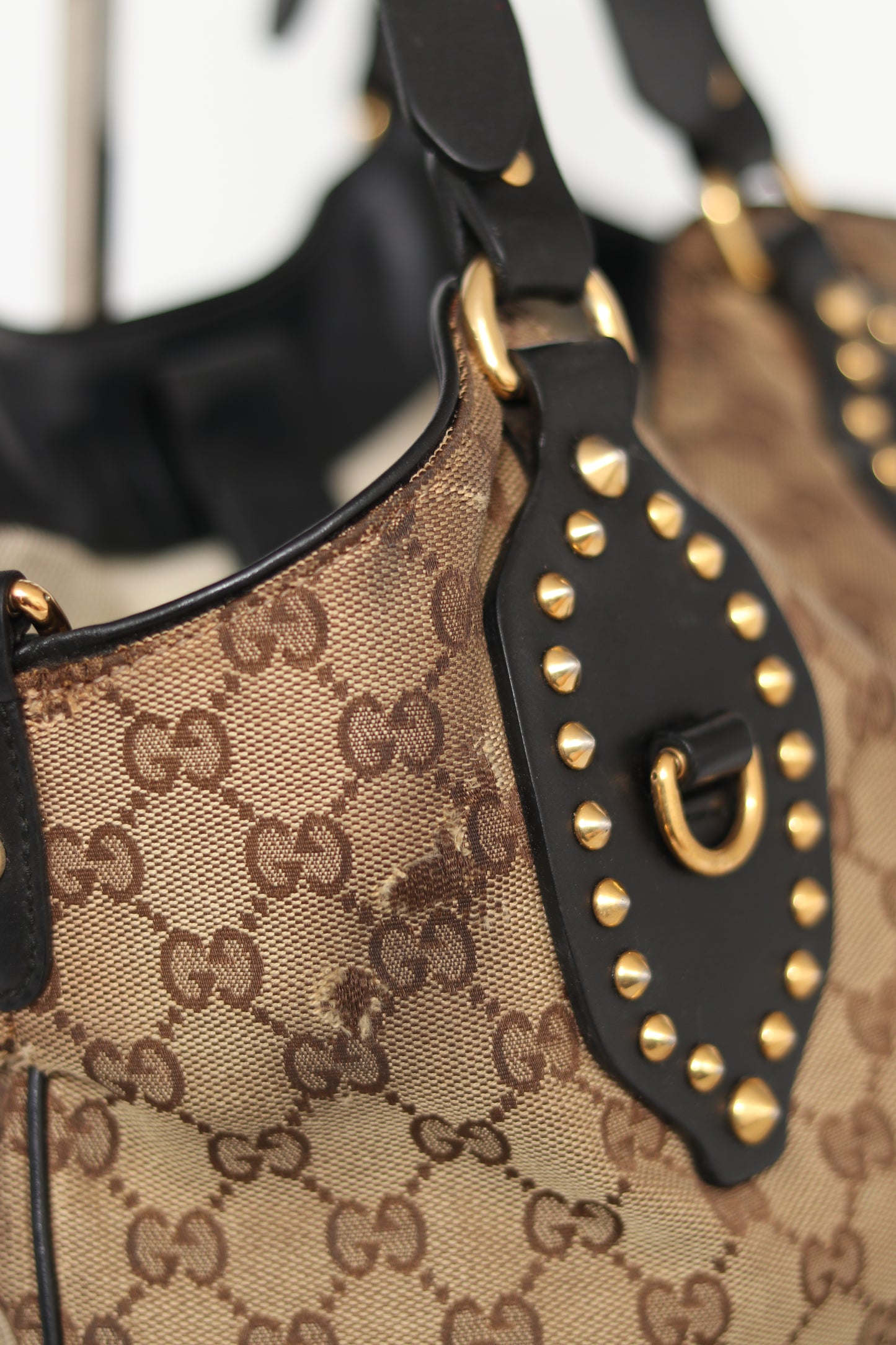 Gucci
GG Canvas Studded Hobo
