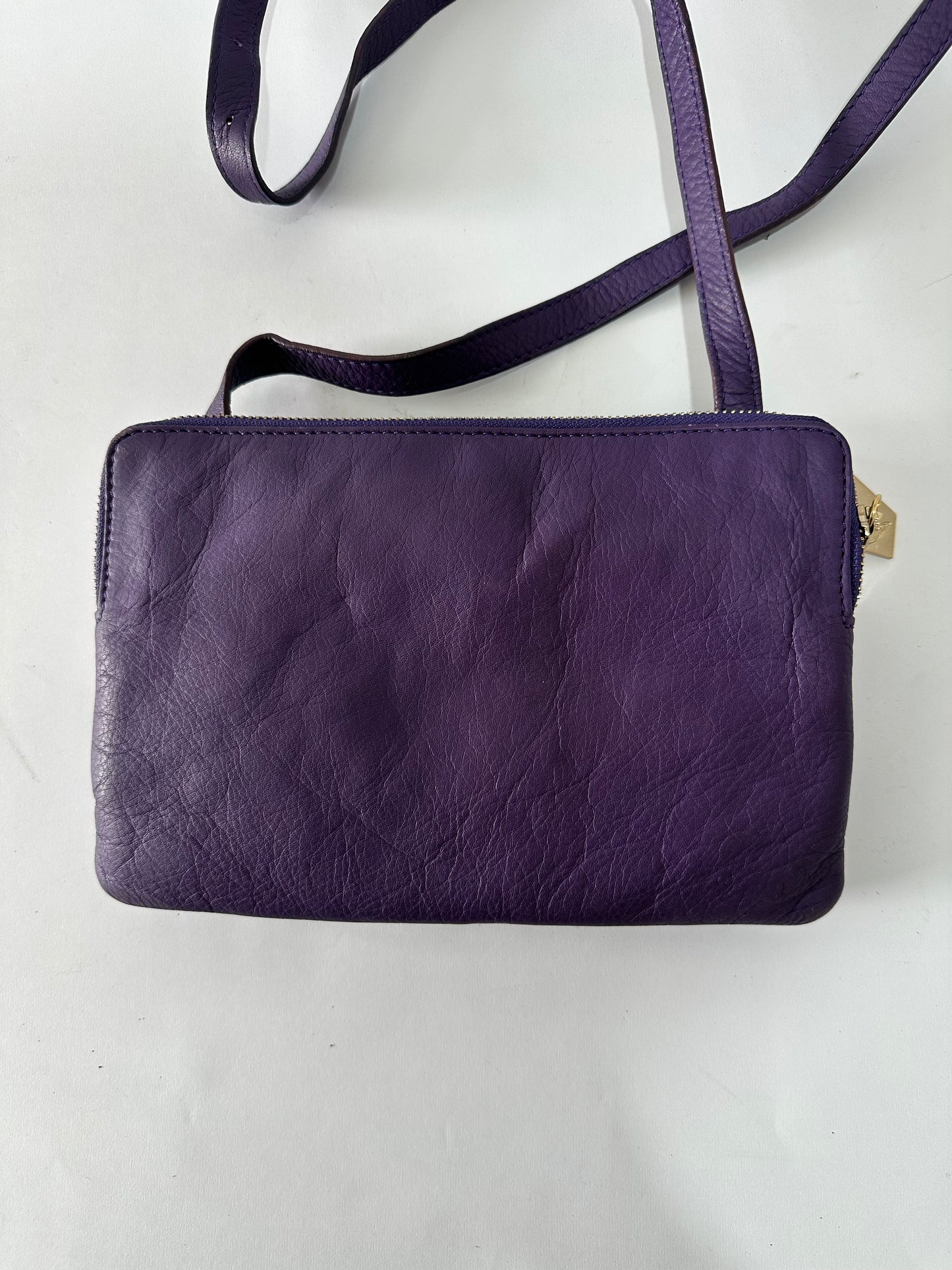 Vivienne Westwood Purple Leather Crossbody Bag