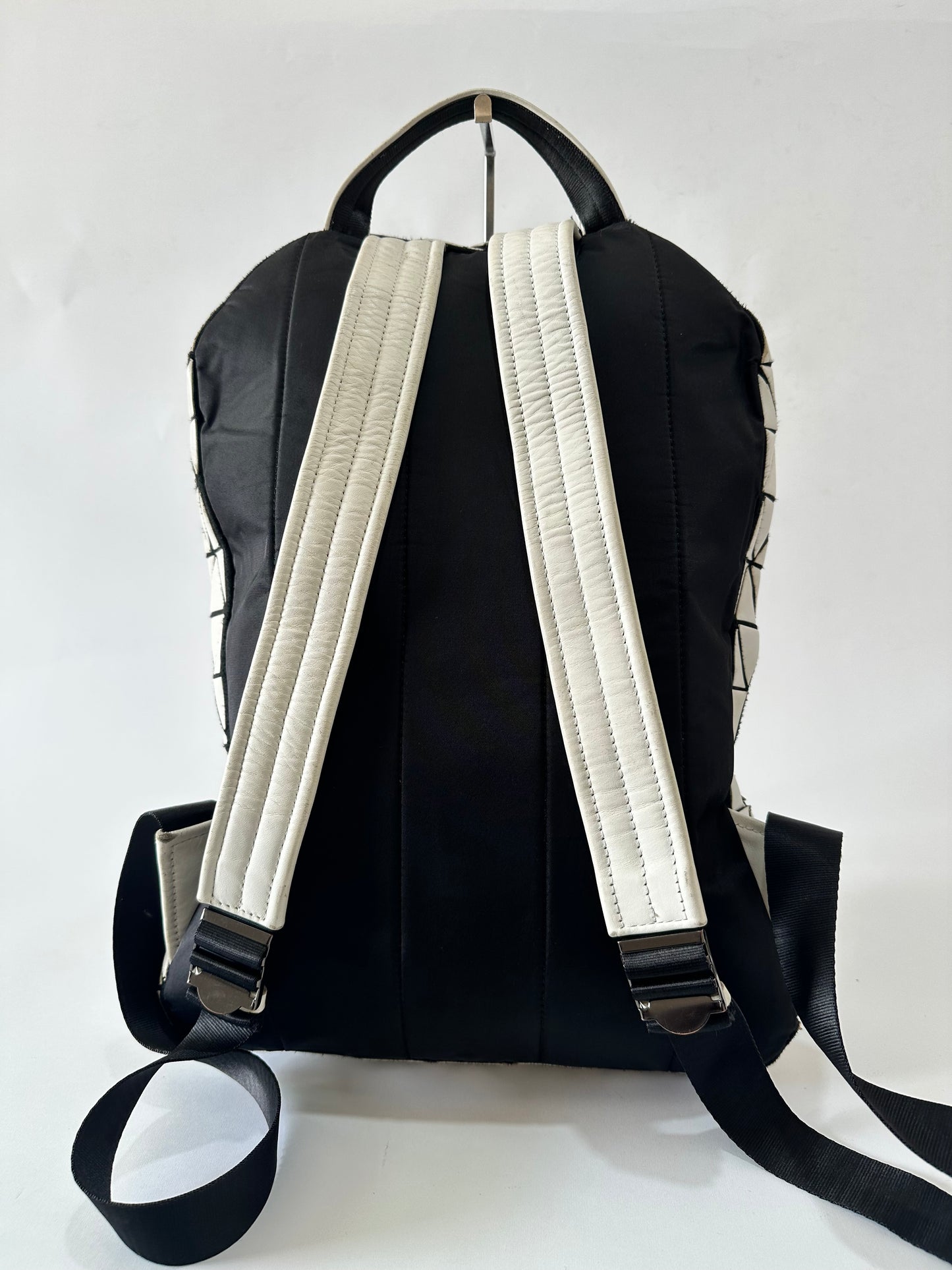 Bao Bao Issey Miyake White Hexagon Backpack