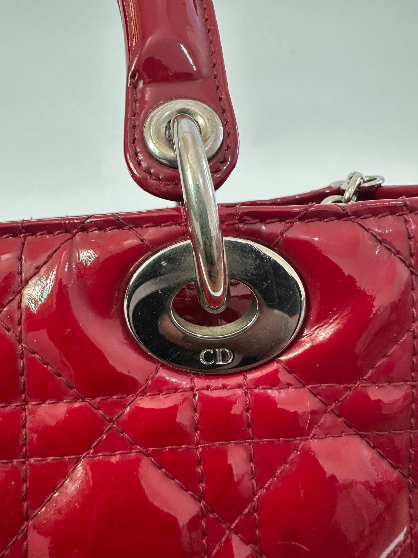 CHRISTIAN DIOR
Patent Cannage Medium Lady Dior Red