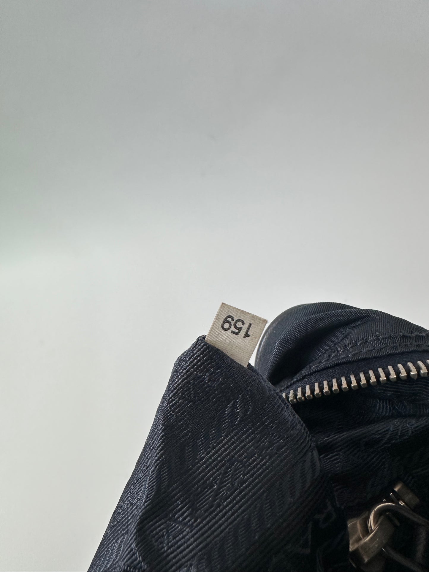 PRADA Tessuto Nylon Flat Messenger Bag Navy