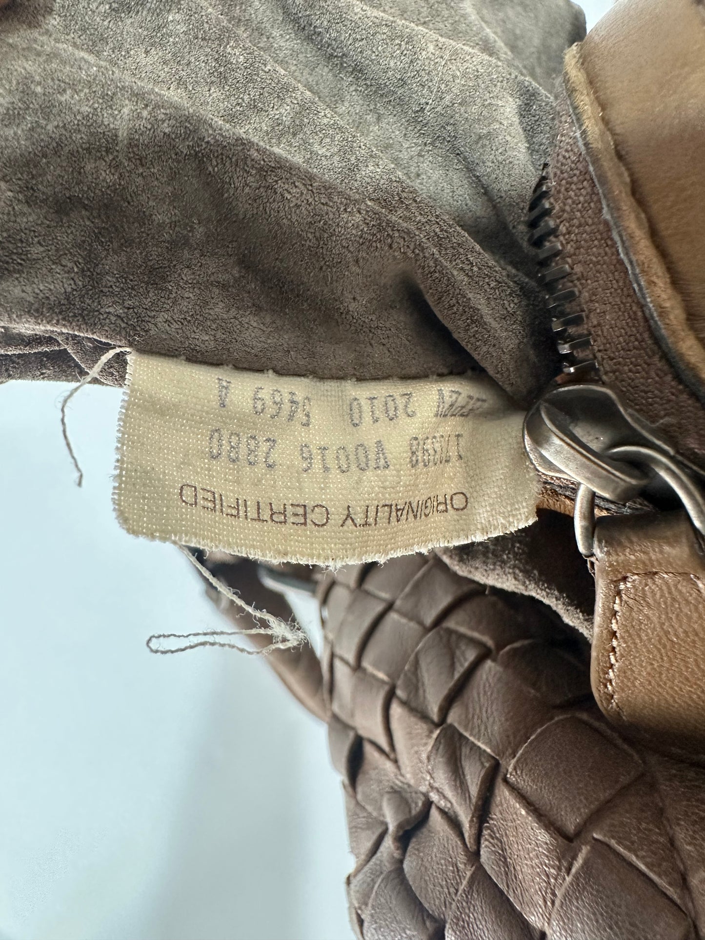Bottega Veneta Brown Intrecciato Leather Zip Satchel