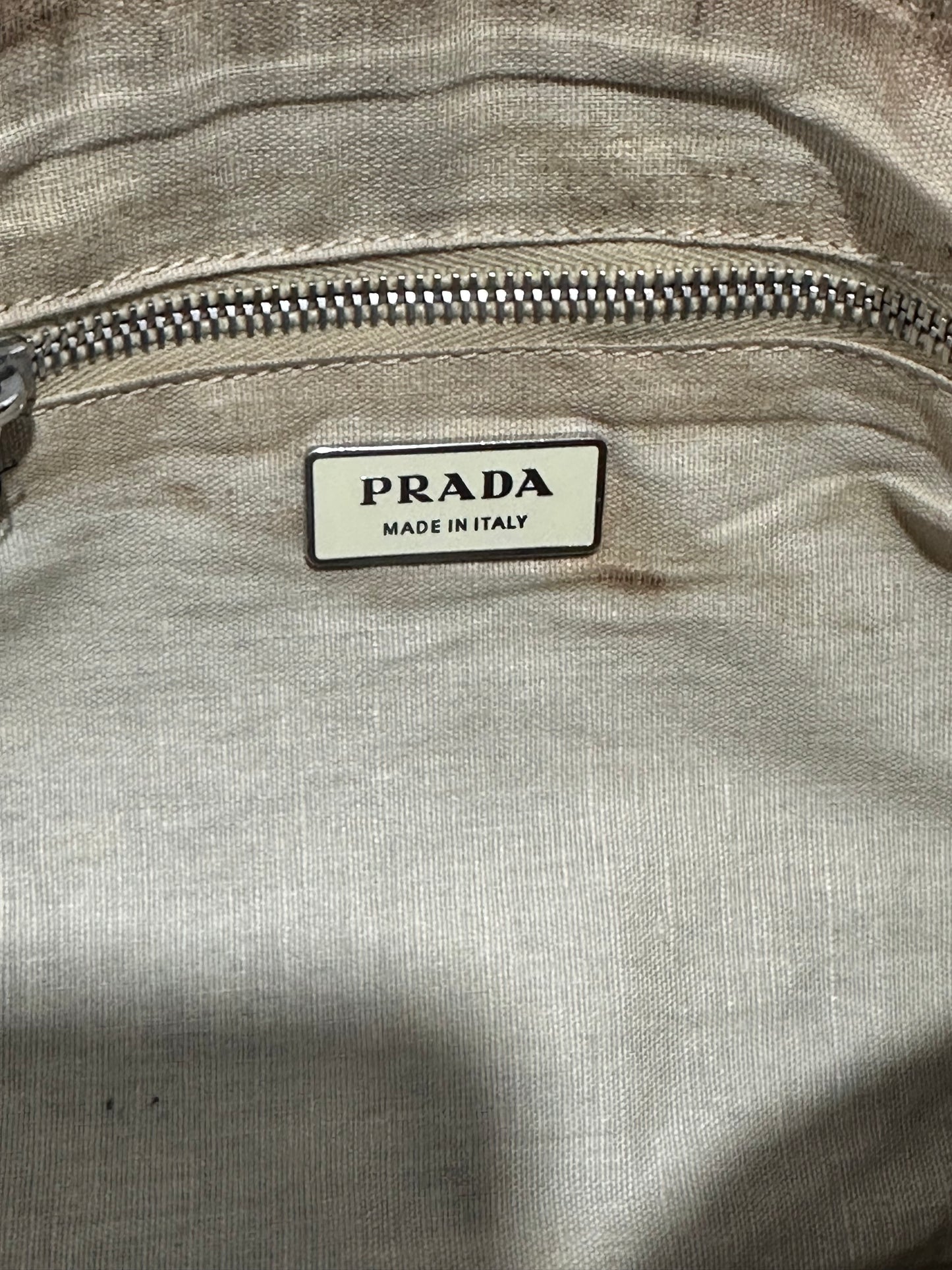 PRADA Vintage Black Leather Handbag Buckle Design Mini Duffel Bag