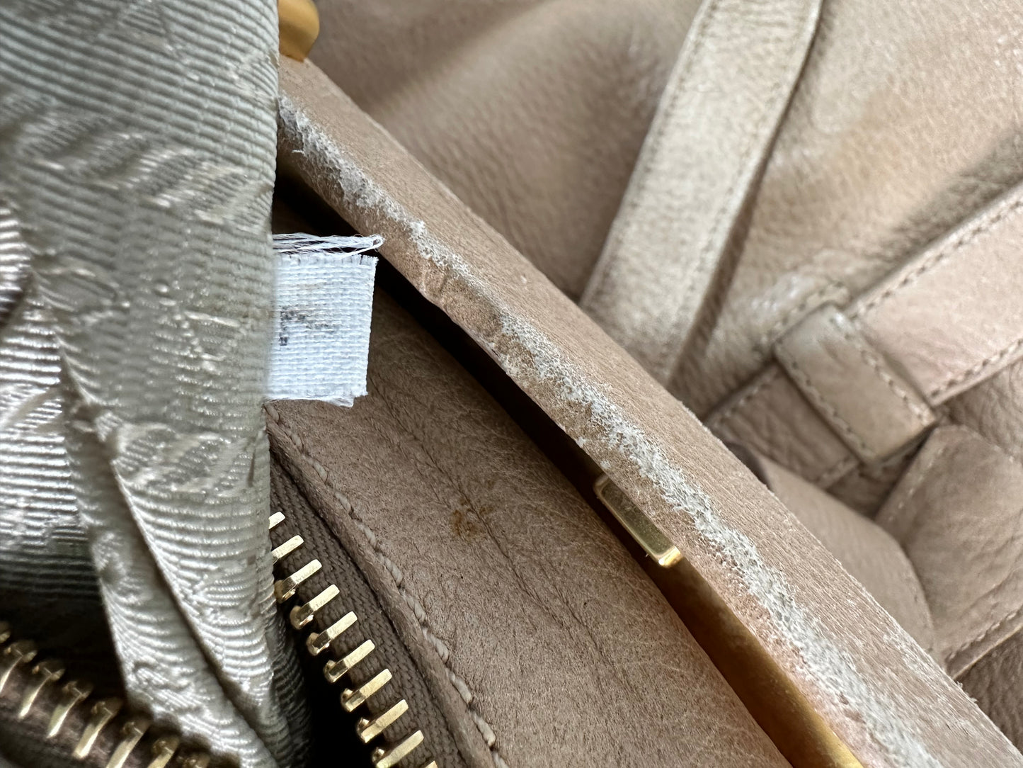 PRADA Lux Vitello Cervo Tote Bag