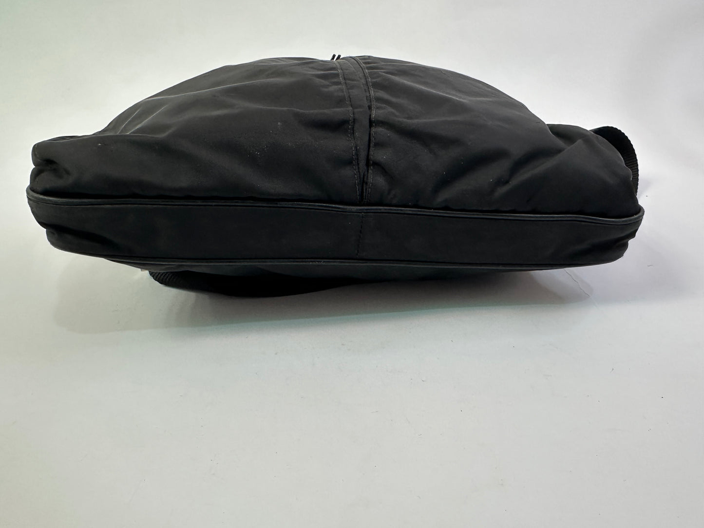 Prada Black Nylon and Leather Messenger Bag