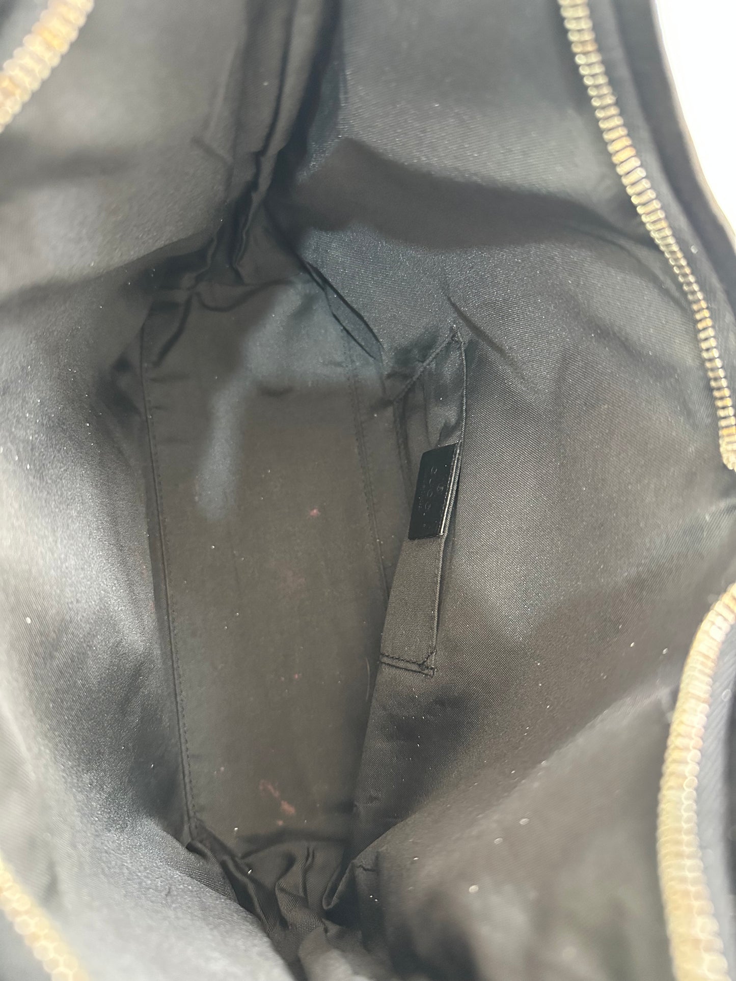 Gucci Black GG Canvas and Leather Hobo