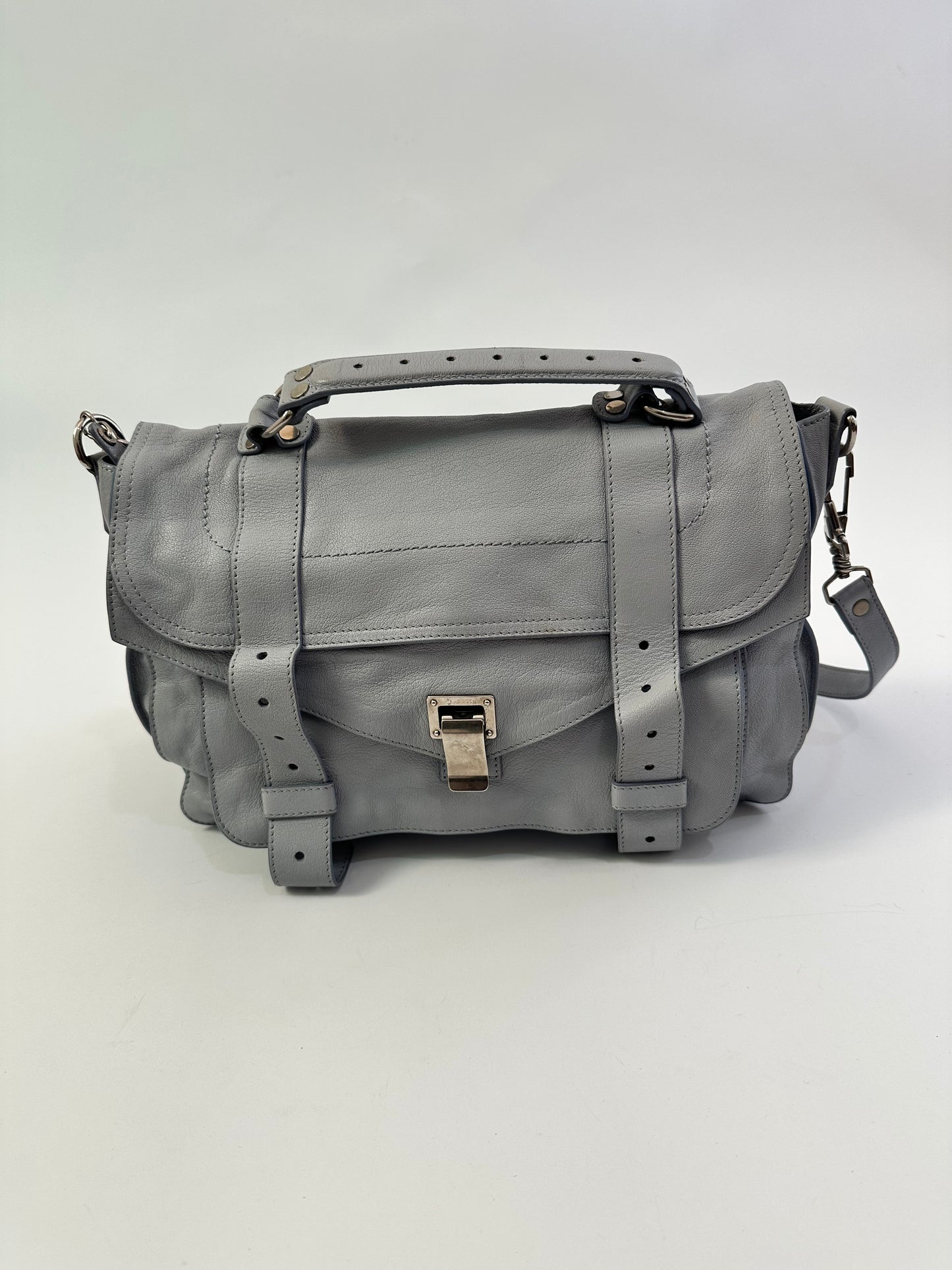 PROENZA SCHOULER
Lambskin Medium PS1 Satchel Dove Grey