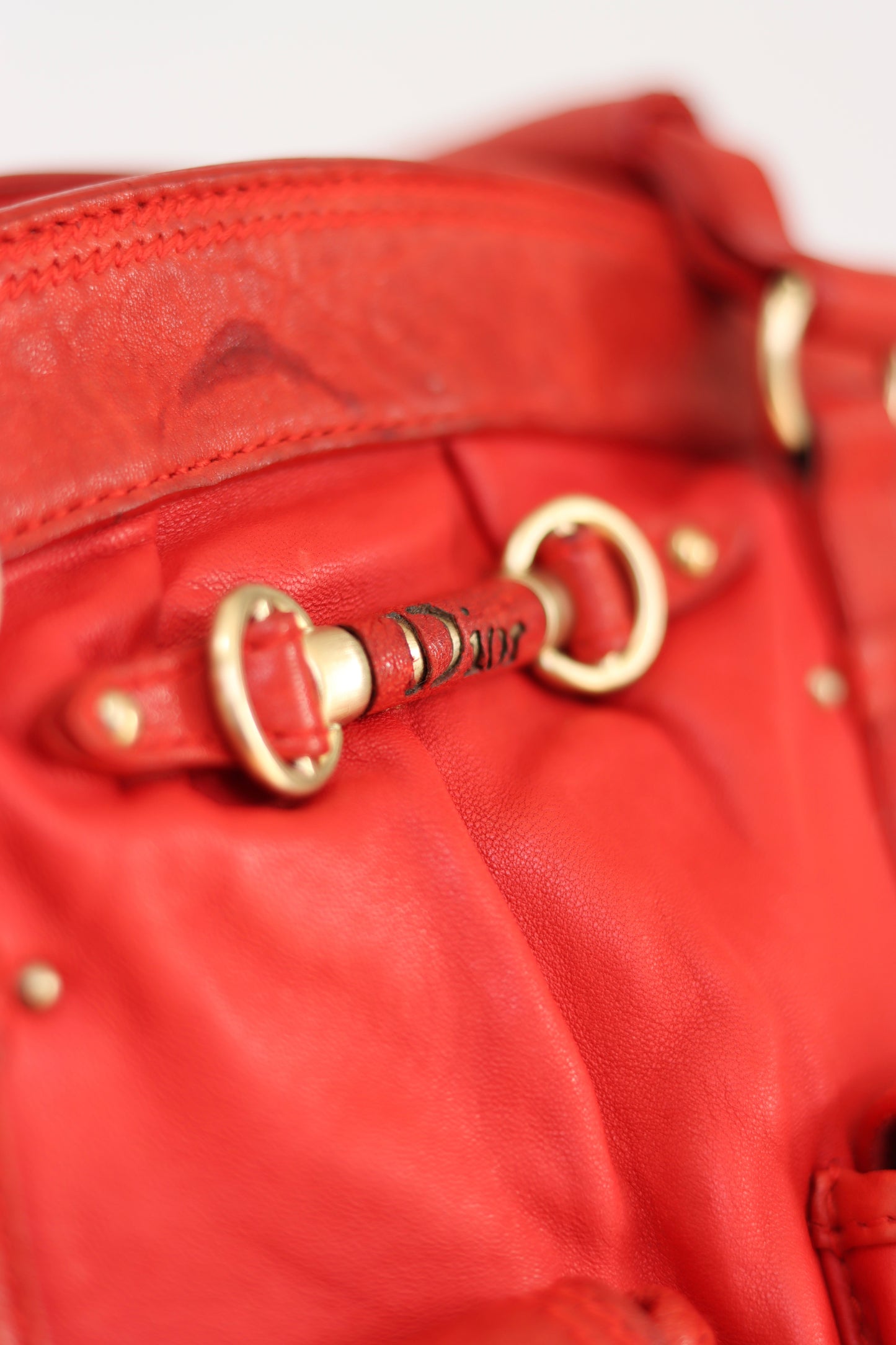 Dior Red Leather My Dior Everyday Bag