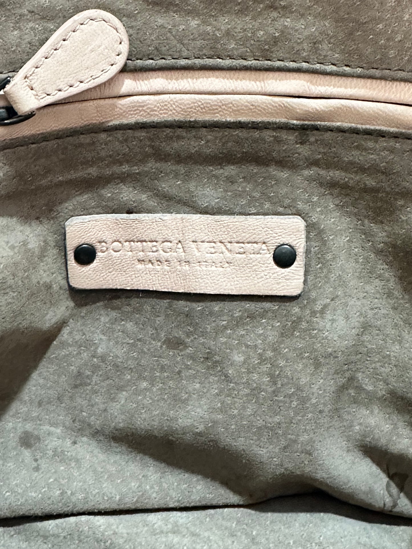 Bottega Veneta Beige Intrecciato Leather Nodini Crossbody Bag