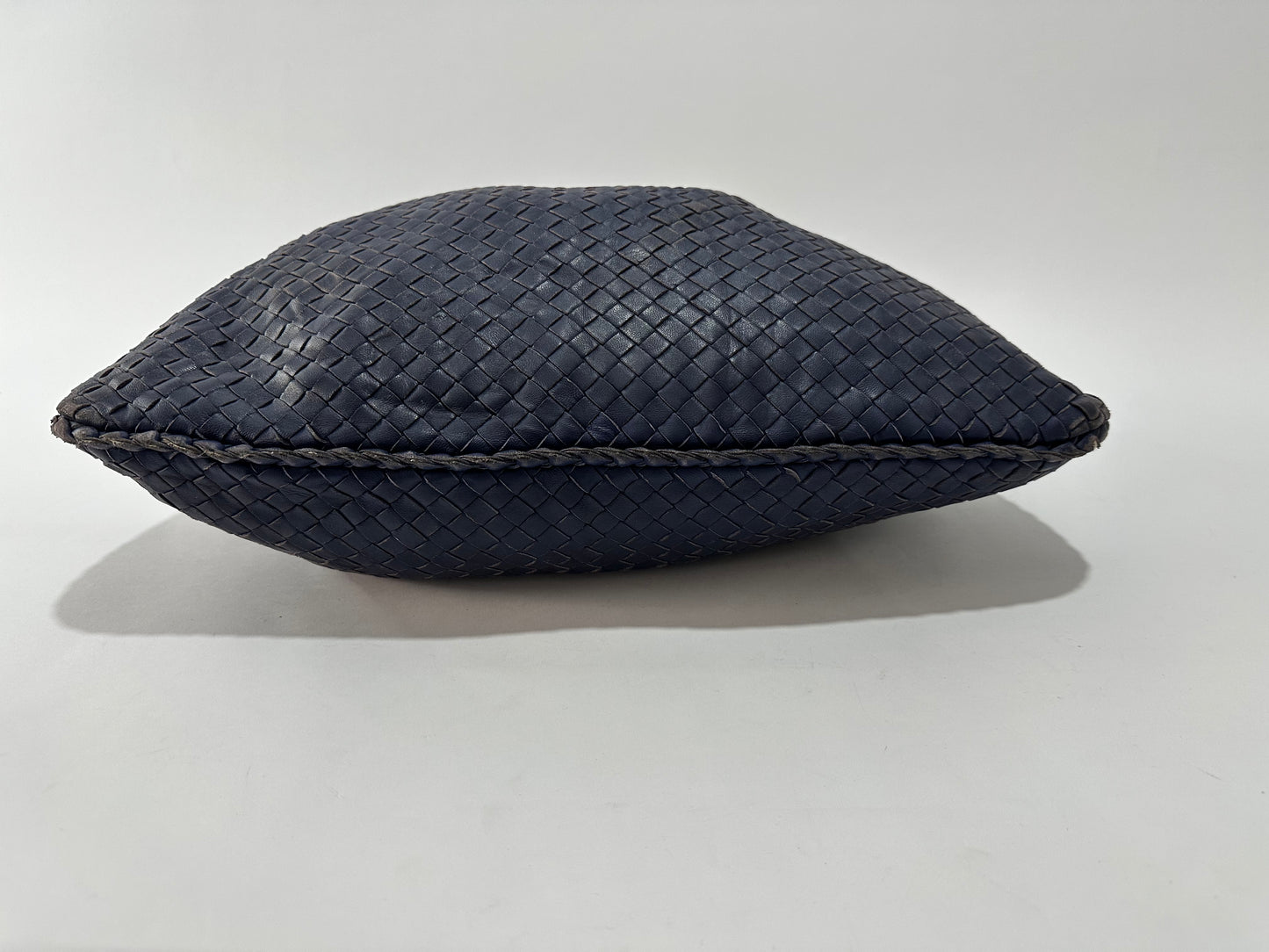 Bottega Veneta Blue Intrecciato Leather medium Veneta Hobo