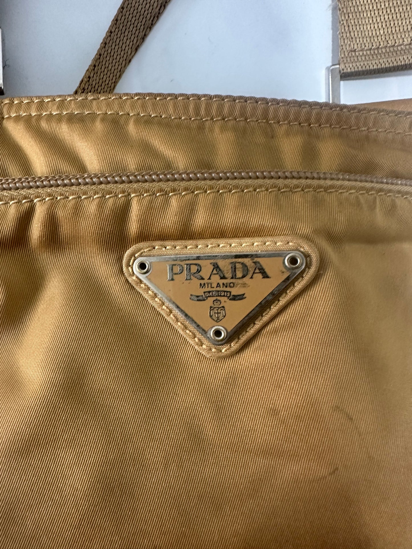 Prada Brown Nylon Messenger Bag