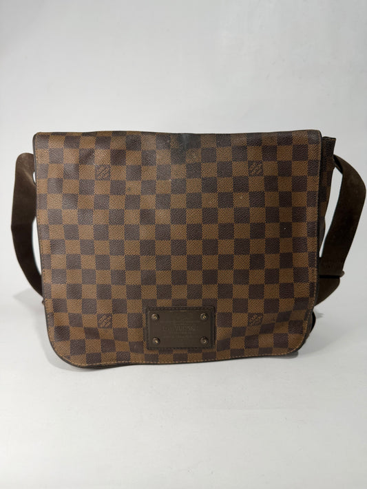 Louis Vuitton Damier Ebene Canvas Brooklyn GM Messenger Bag