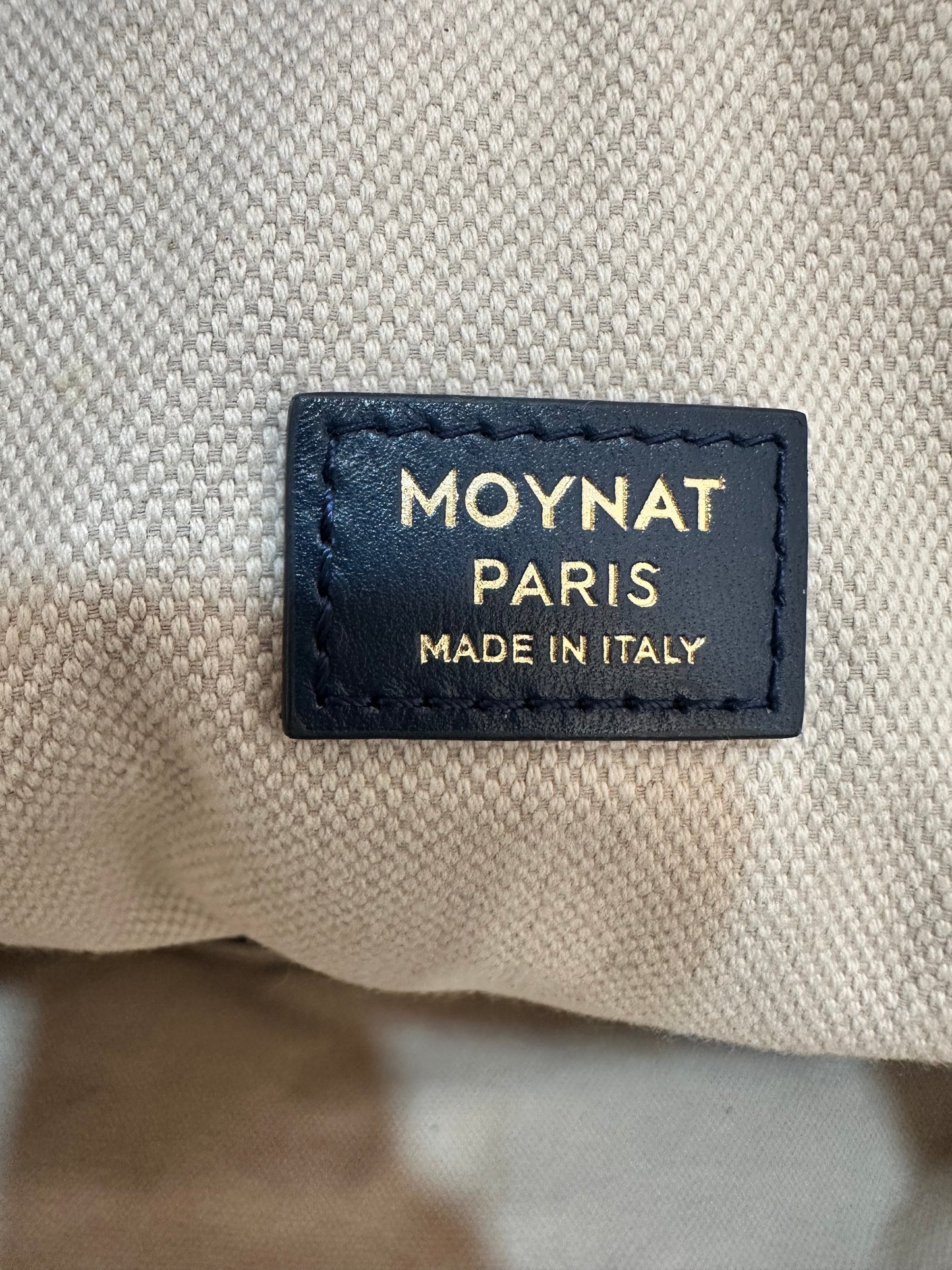 Moynat Blue Monogram Coated Canvas and Leather Oh! Ruban Tote