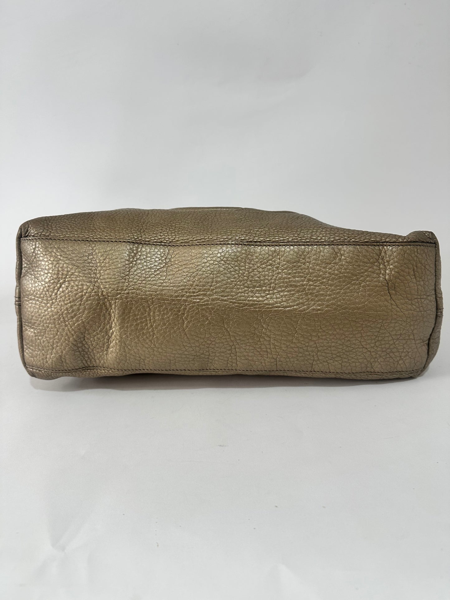 Gucci Gold Pebbled Leather Medium Soho Tote