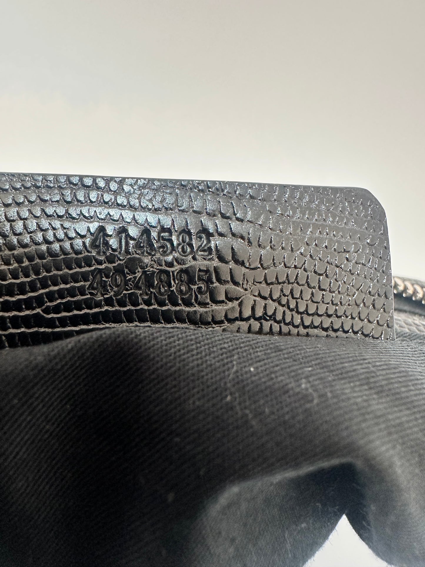 Alexander McQueen Black Leather Medium De Manta Studded Clutch