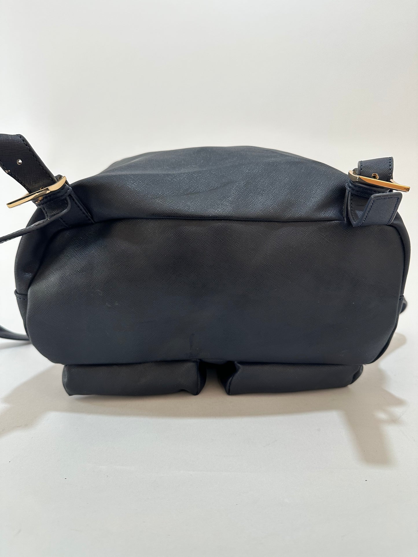 Vivienne Westwood Blue Leather Orb Backpack