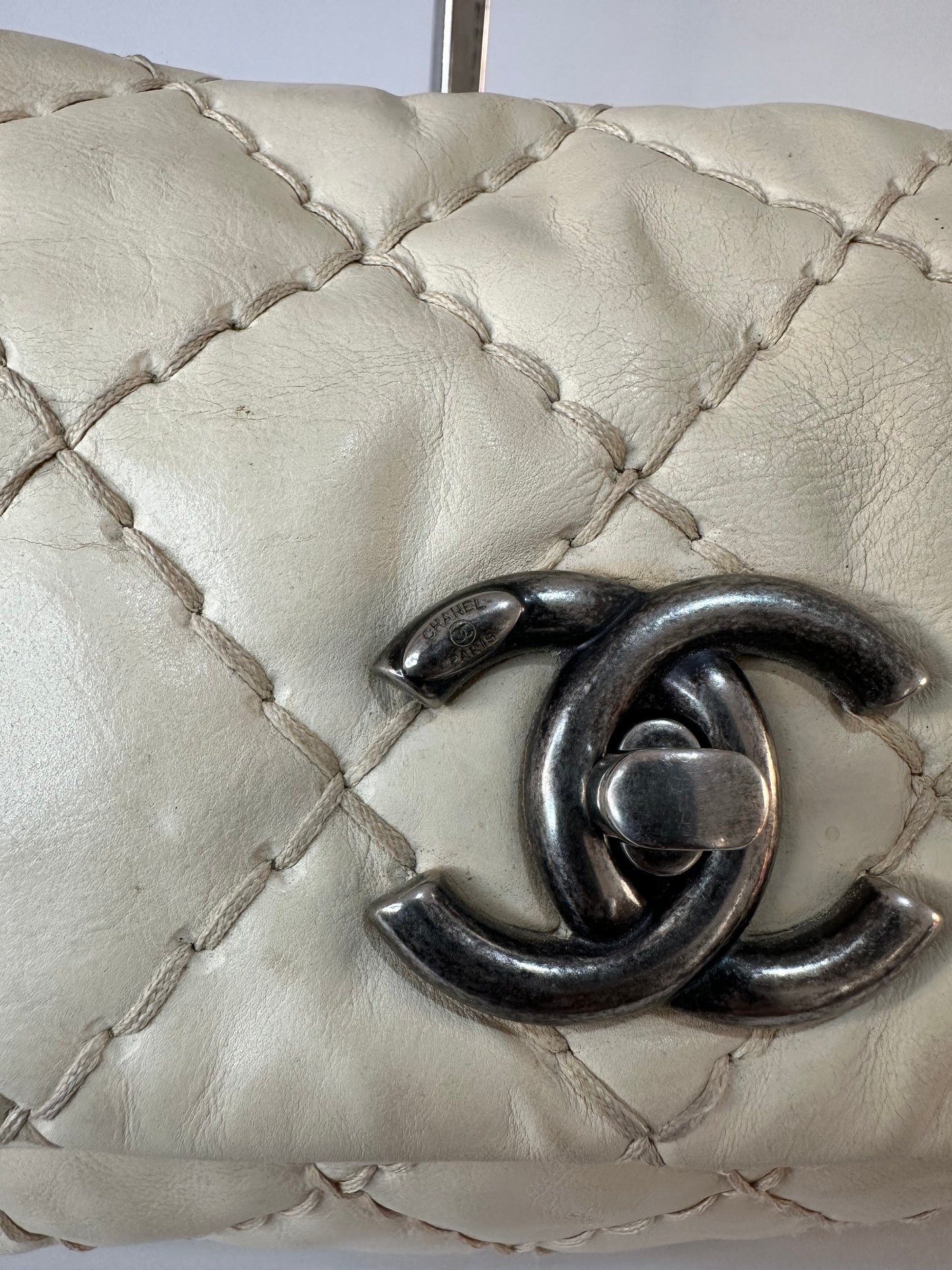 CHANEL
Calfskin Love Me Tender Flap Bag White