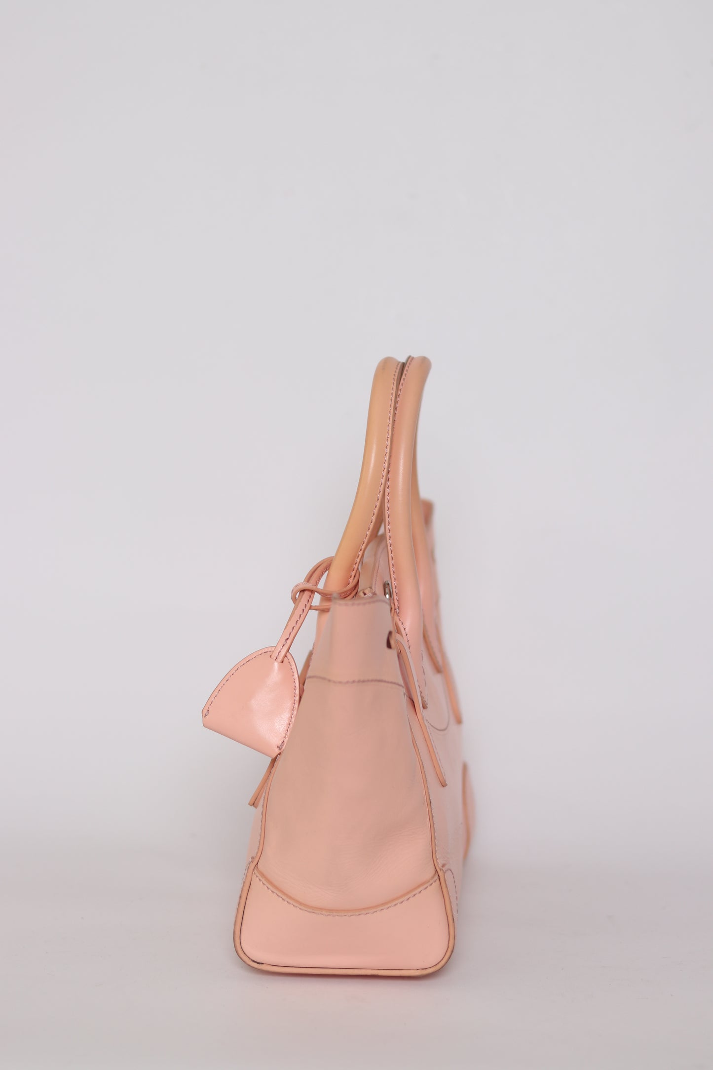 Ralph Lauren Pink Leather Soft Ricky Tote