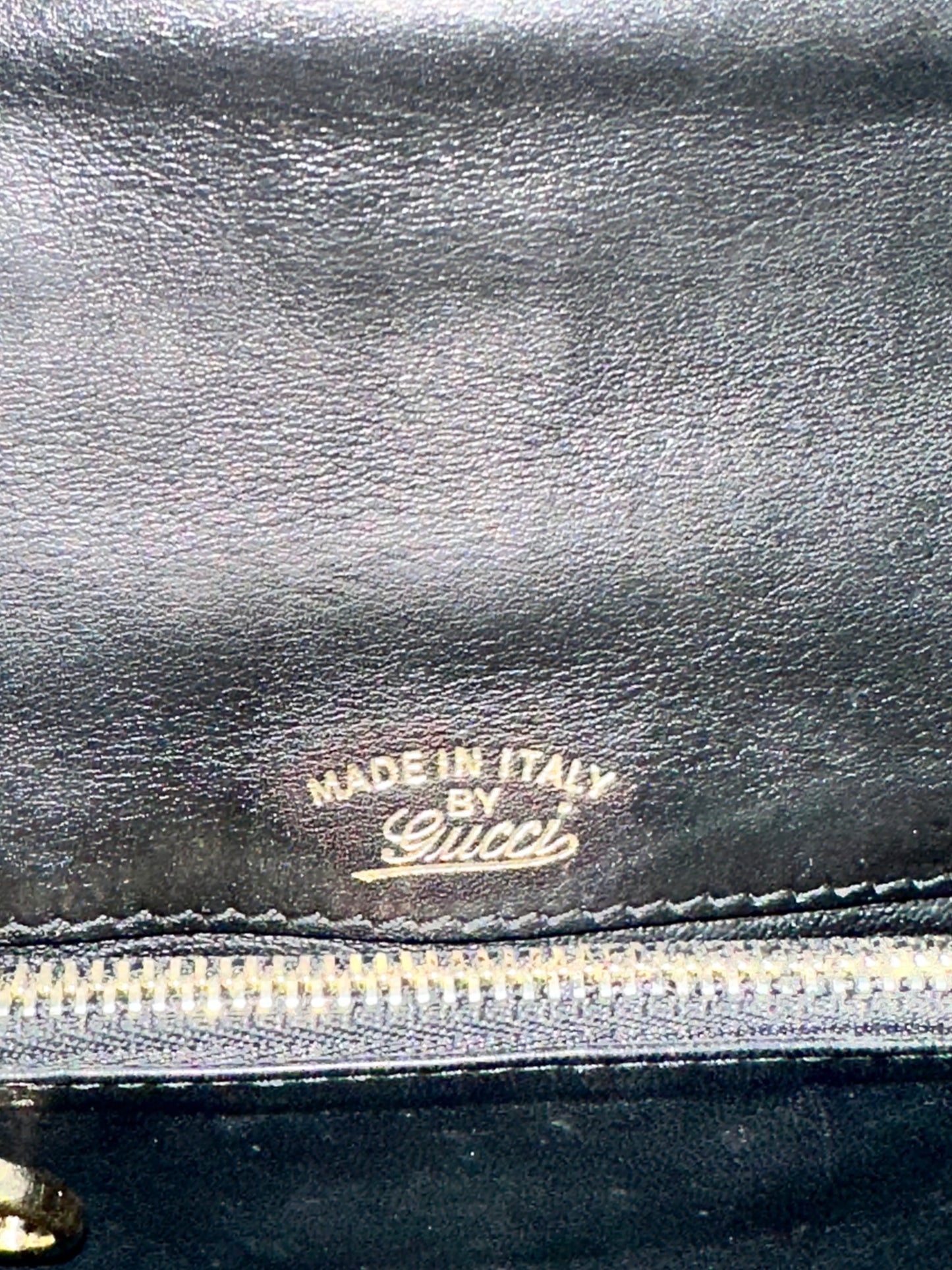 Gucci Black Python 1973 Chain Clutch