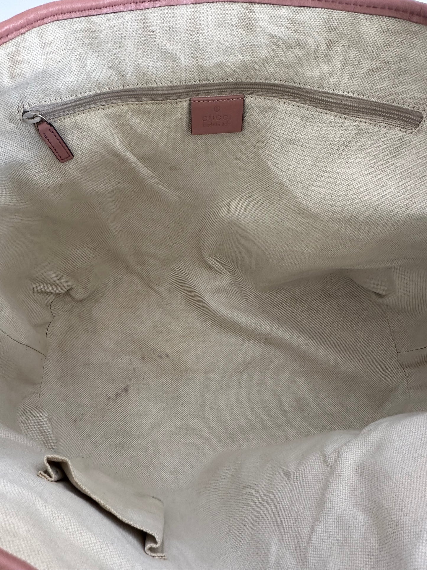 GUCCI Tote Bag Jolly Large Wine Red GG Neopren