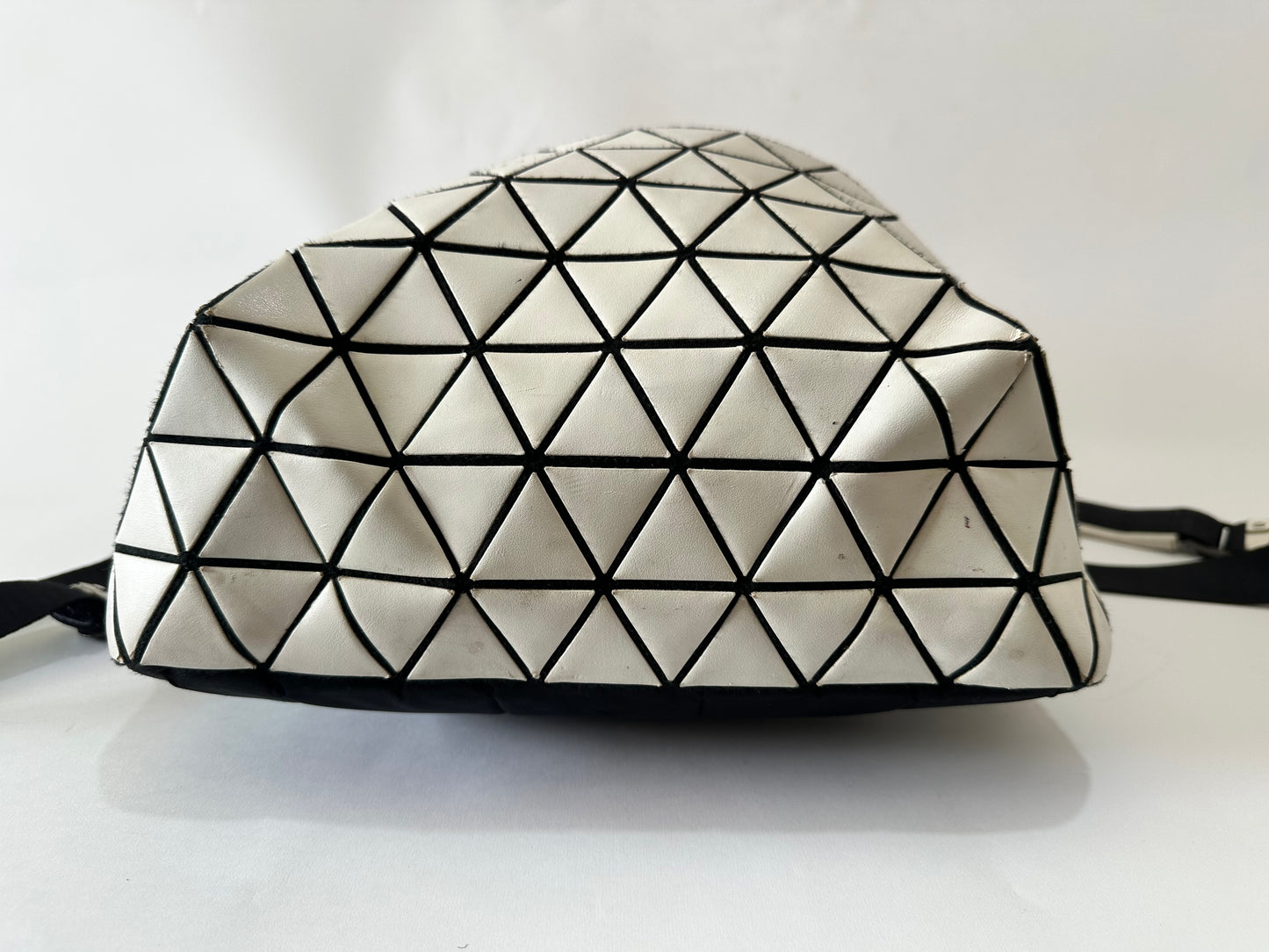 Bao Bao Issey Miyake White Hexagon Backpack