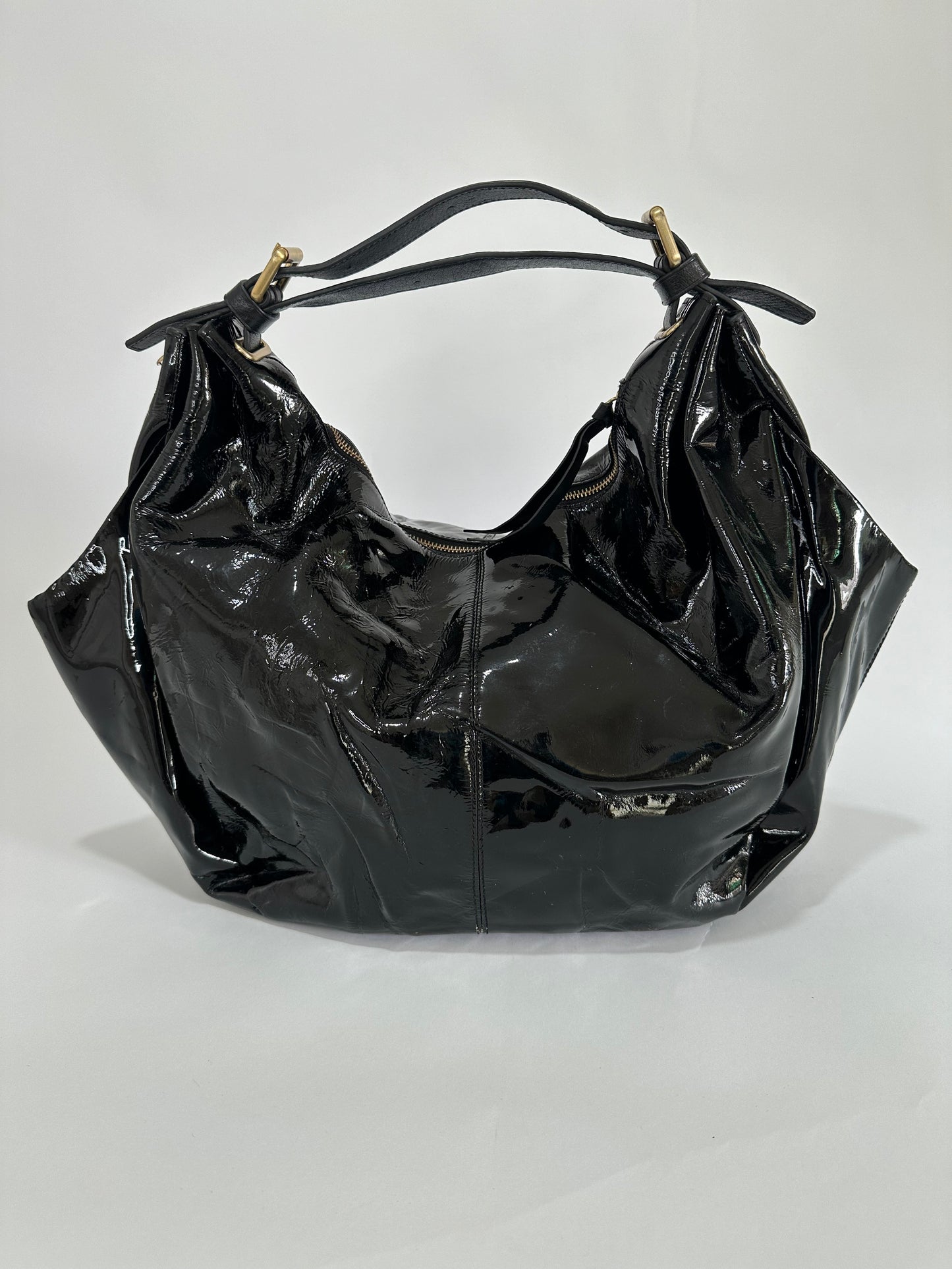 Givenchy Black Patent Leather Hobo