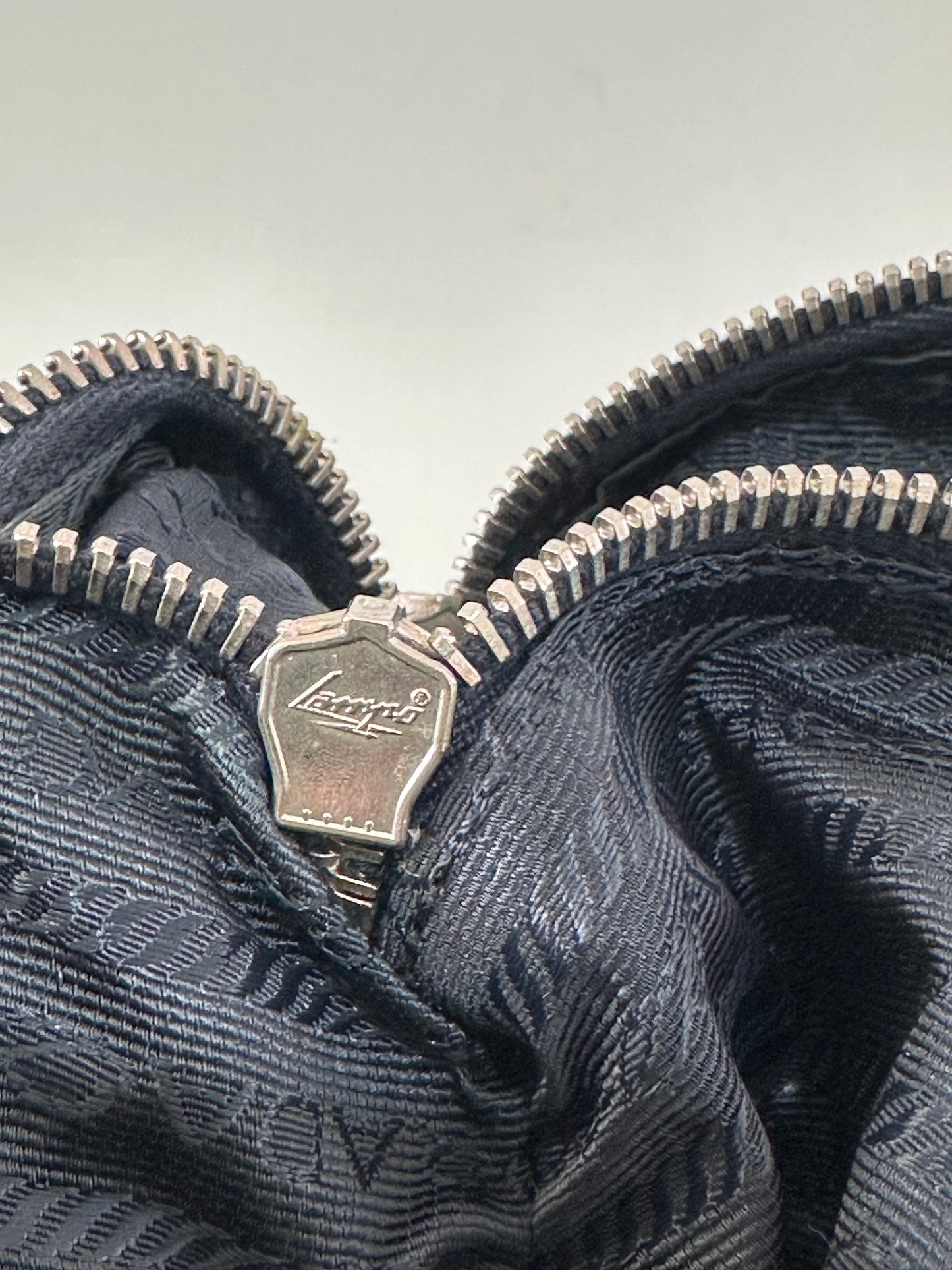 PRADA Tessuto Nylon Flat Messenger Bag Navy