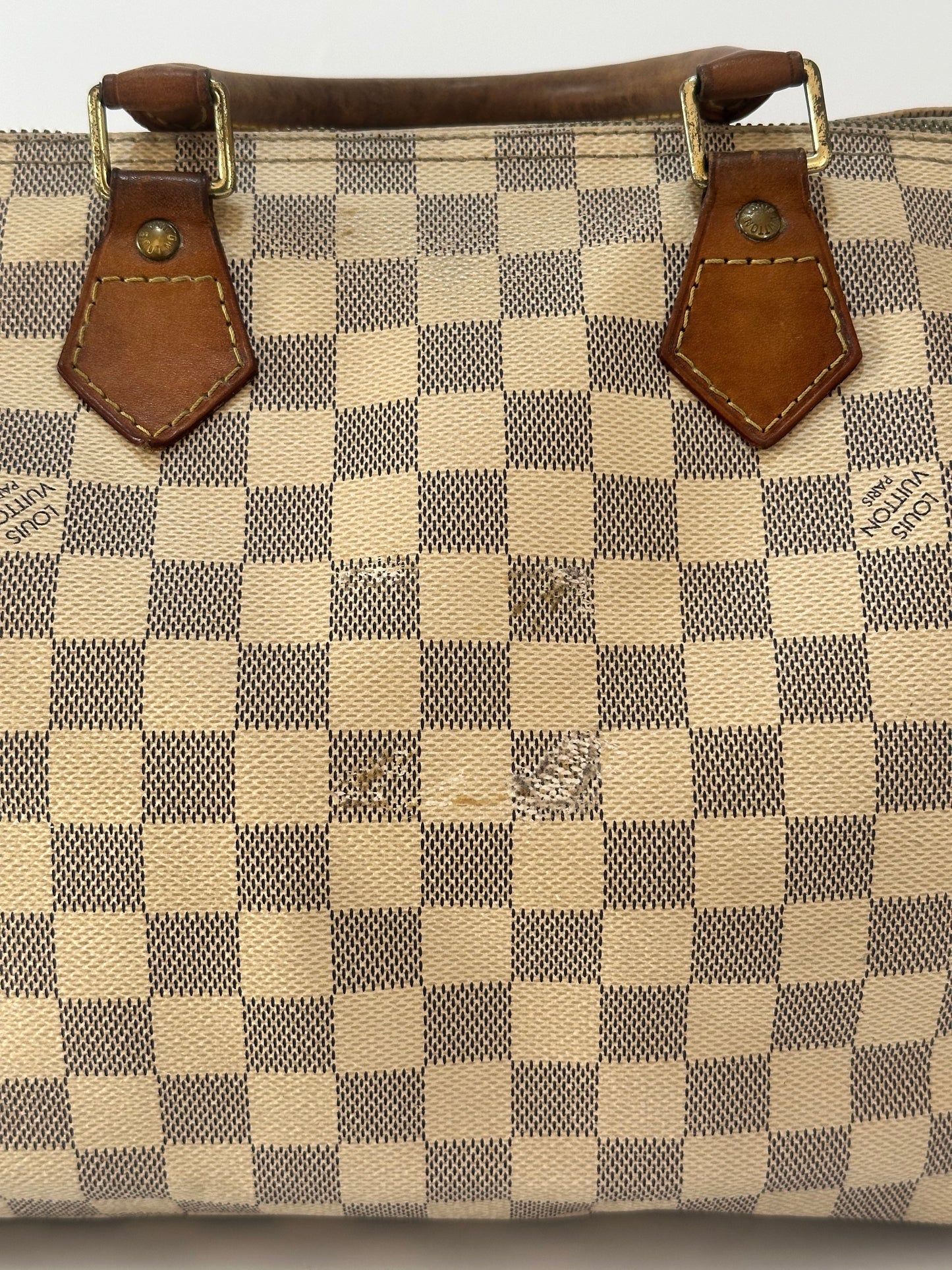 LOUIS VUITTON Damier Azur Speedy 30