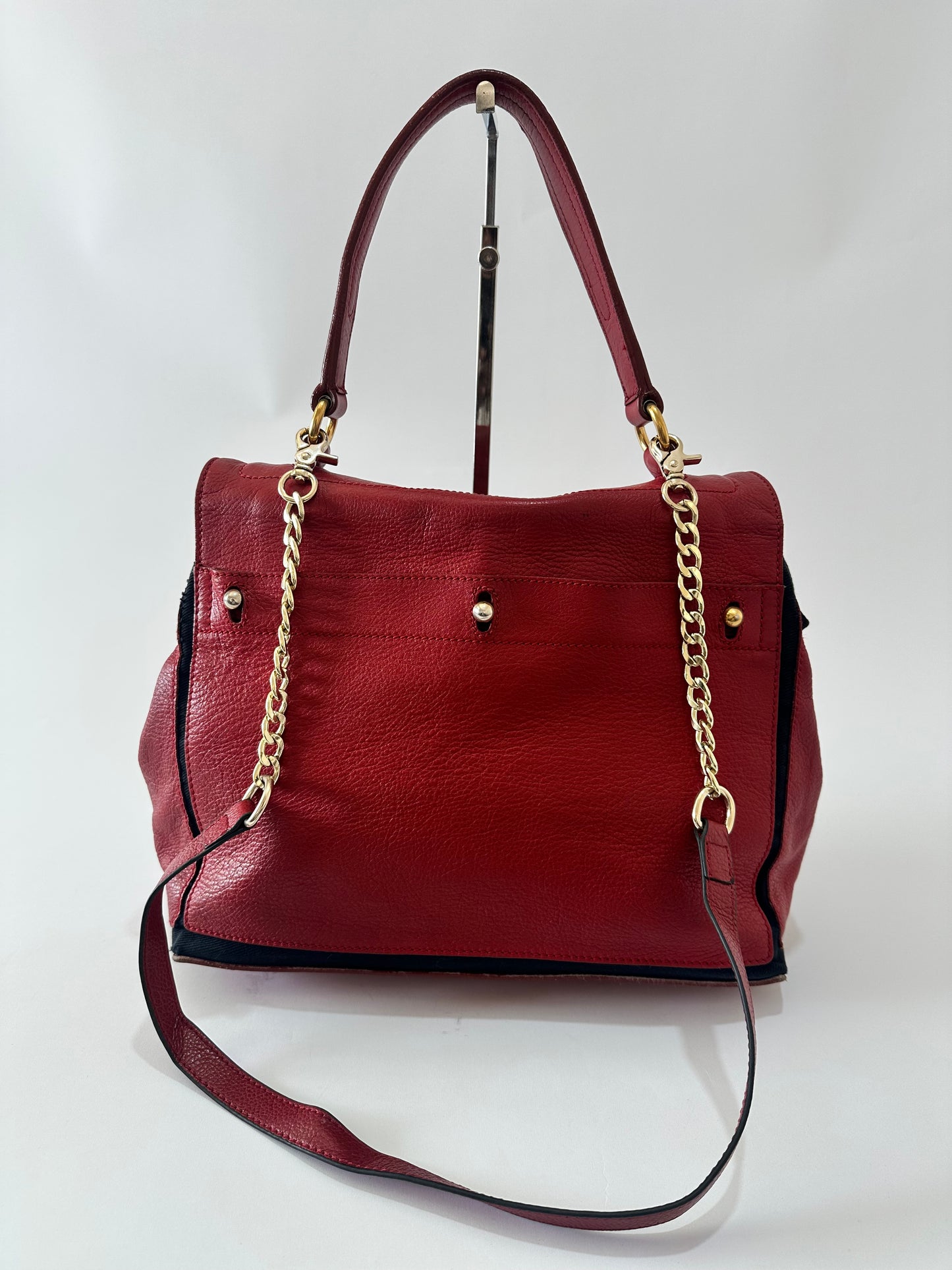 Saint Laurent Paris Red New Muse Two Bag