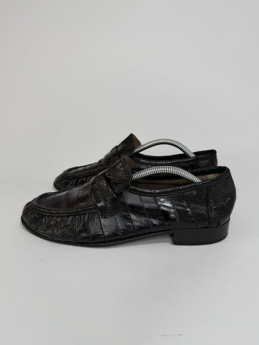 The Row
Soft Eel Skin Leather Dress Loafers Size 37 EU/ 7 US/ 4 UK