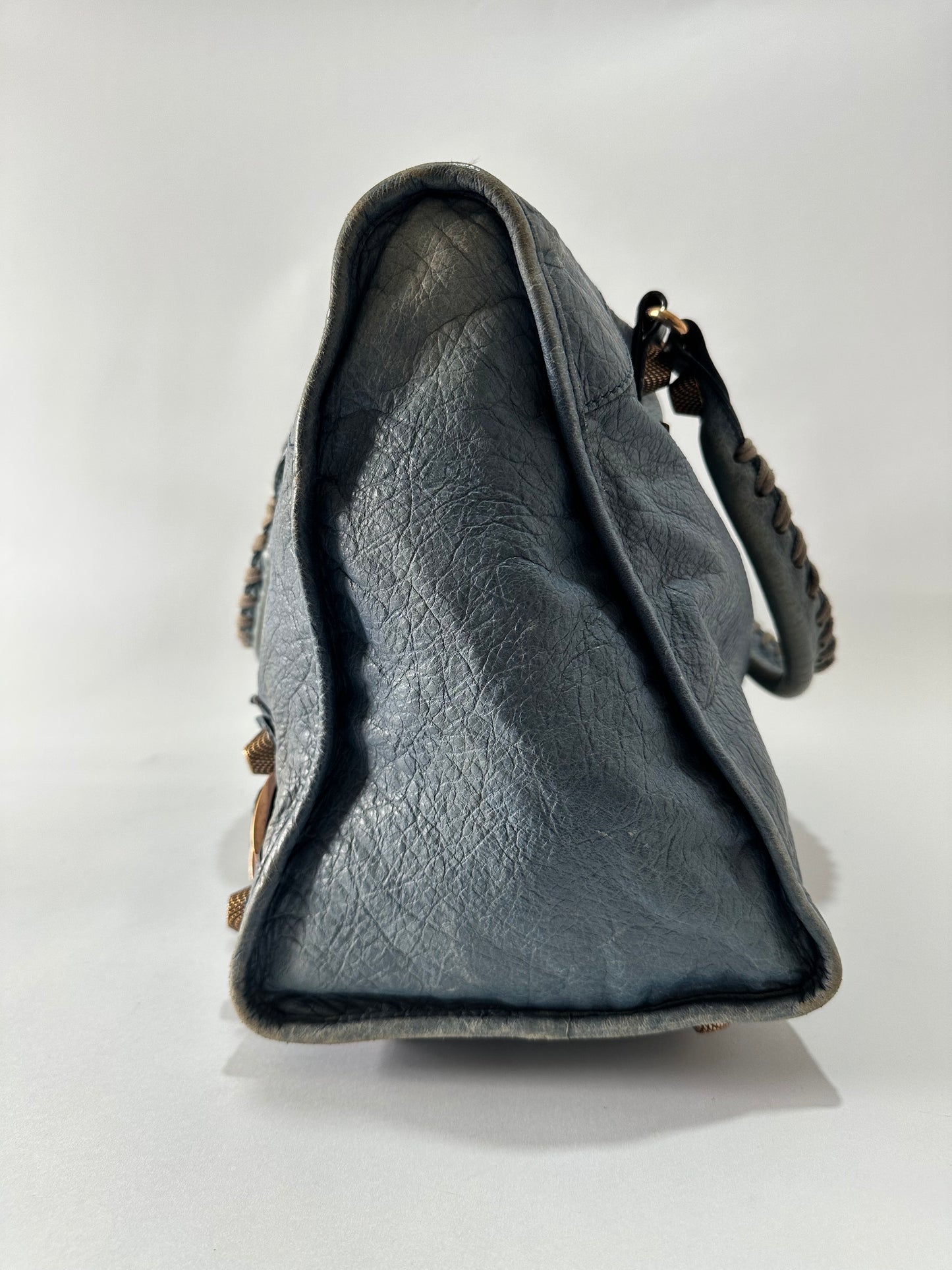 BALENCIAGA
Anthracite Lambskin Leather Giant 21 Rose Gold Work Bag