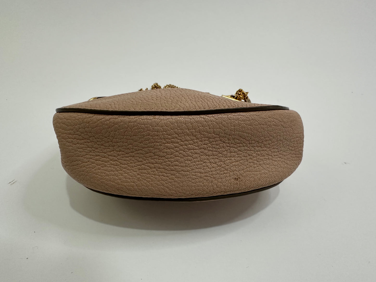 CHLOE
Grained Lambskin Mini Drew Shoulder Bag Cement Pink