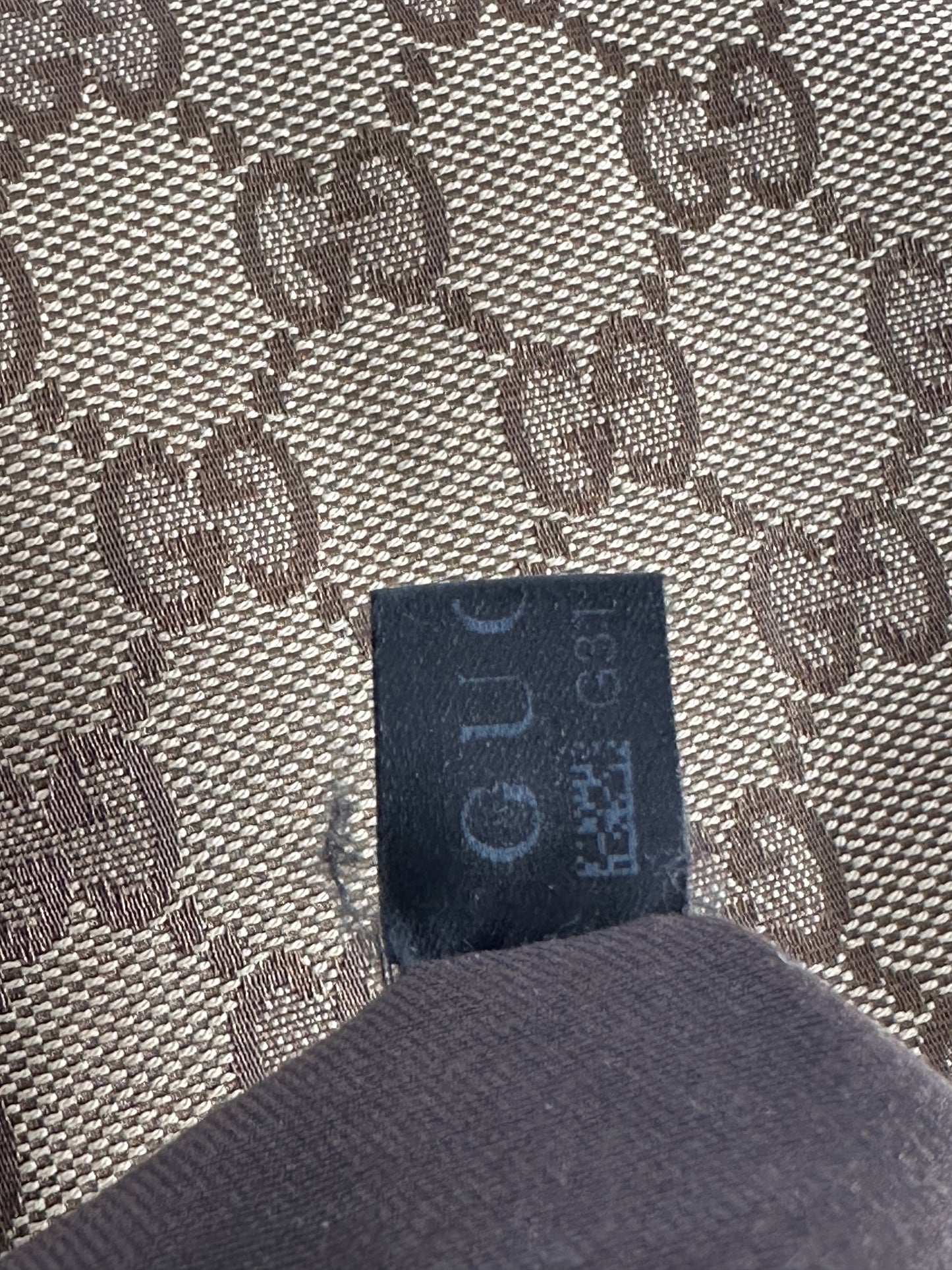 Gucci Dark Brown/Beige GG Canvas and Leather Britt Messenger Bag