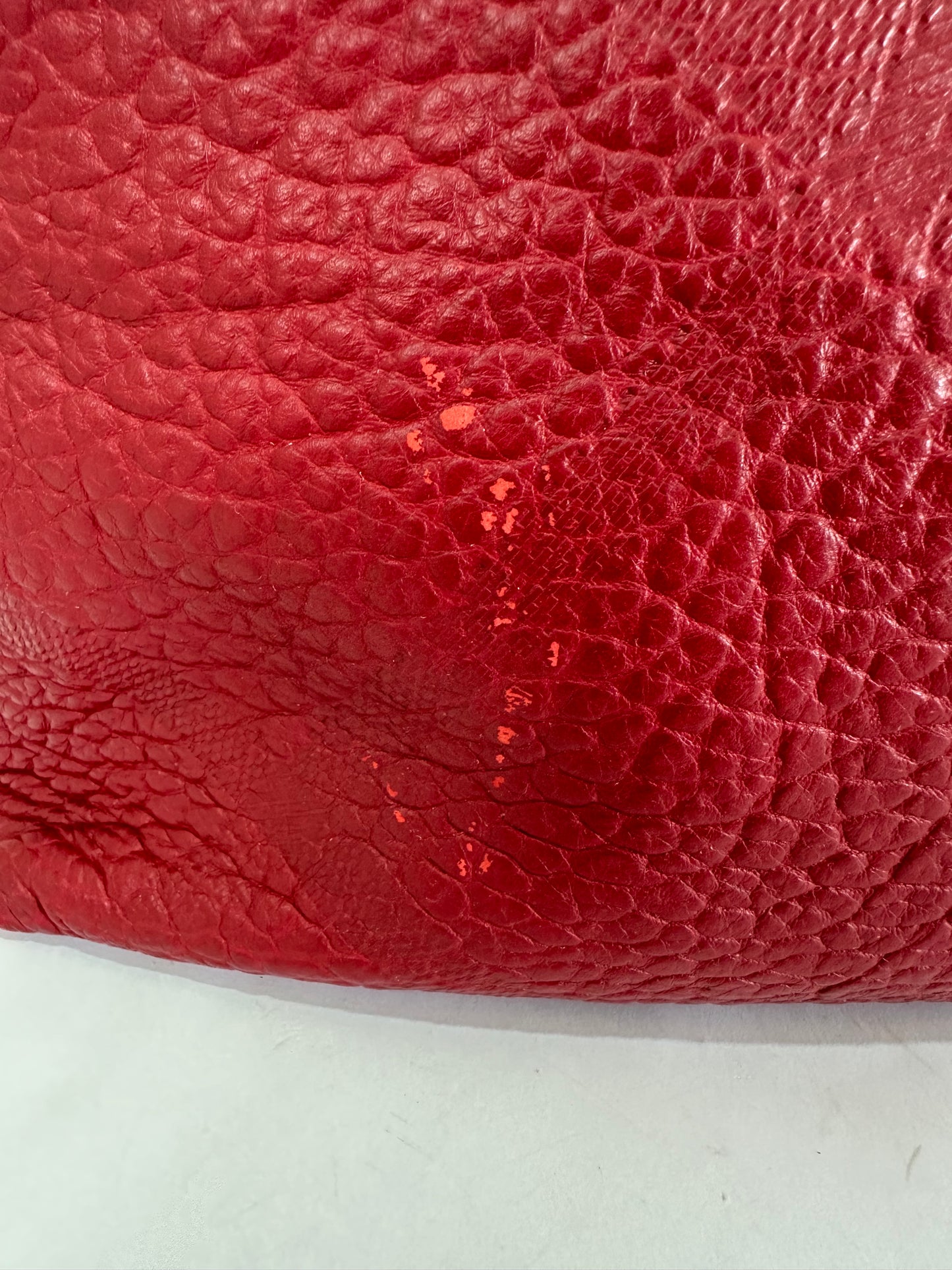 BURBERRY Magenta Embossed Check Leather Chichester Crossbody Bag