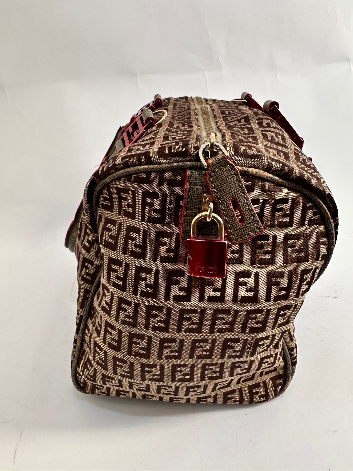 Fendi
Zucchino Handle Boston Bag
