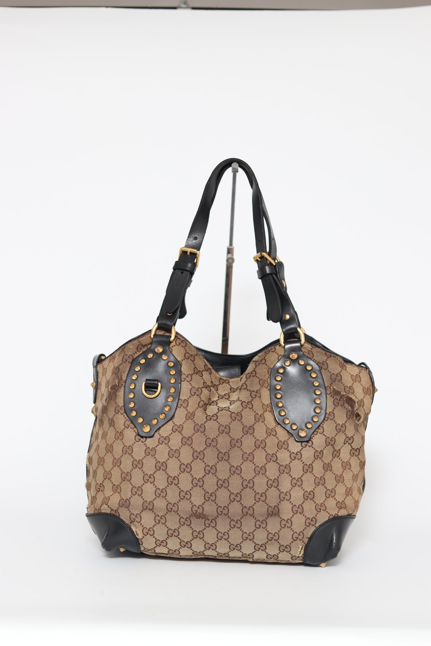 Gucci
GG Canvas Studded Hobo