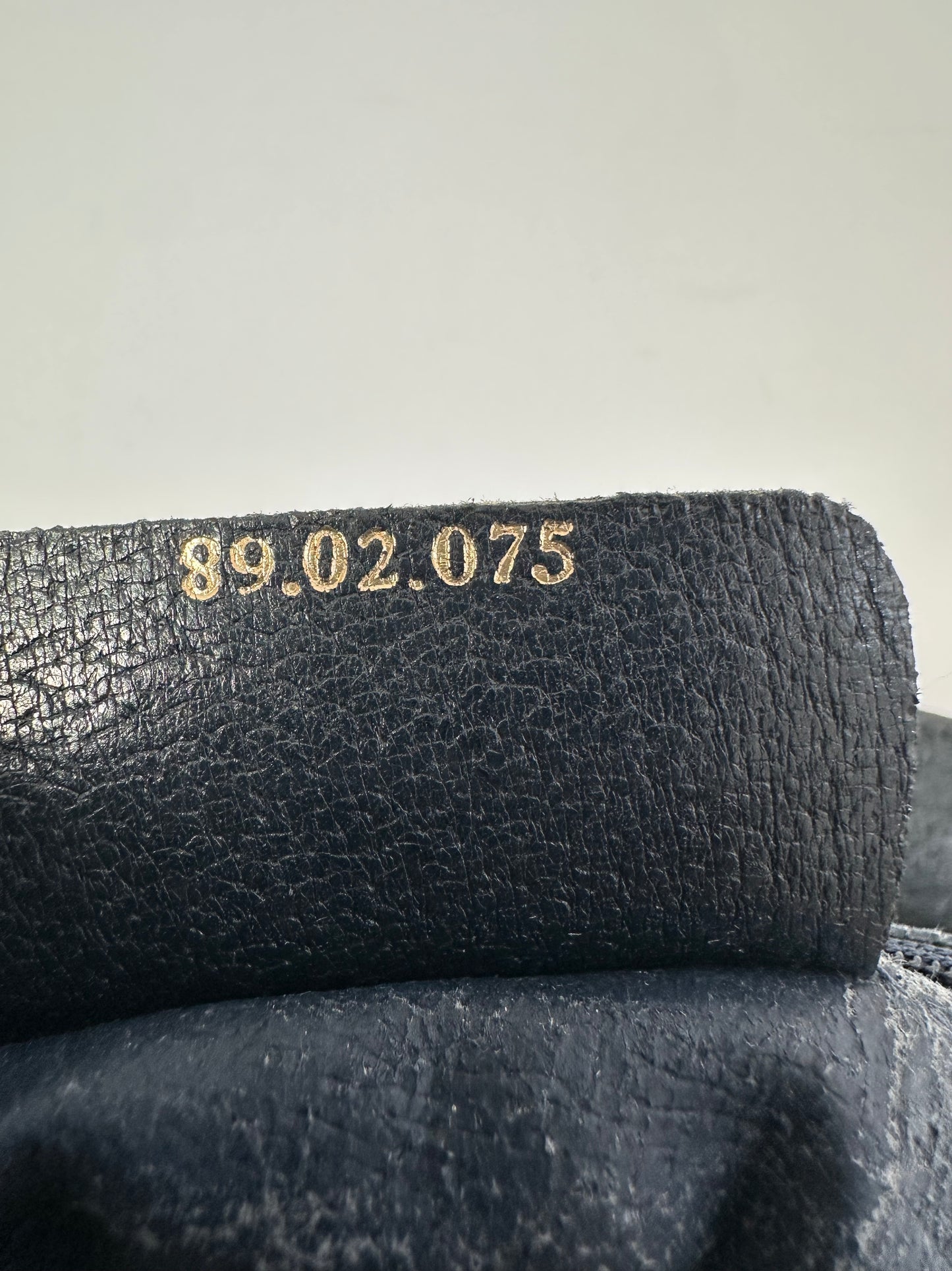 GUCCI GG Canvas Clutch Bag PVC Leather Navy