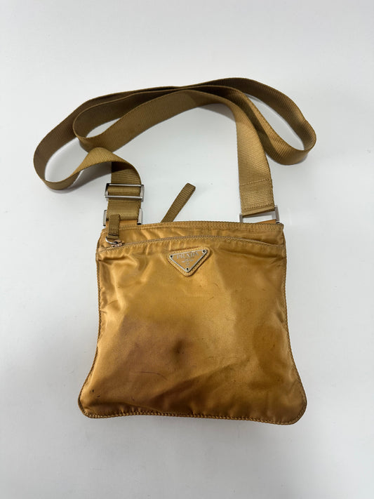 Prada Brown Nylon Messenger Bag
